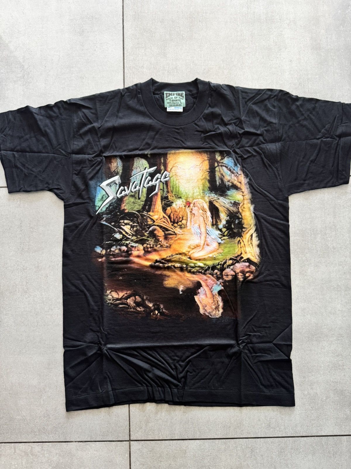 Band Tees 1993 Savatage Edge Of Thorn Vintage Band Tee Size US L / EU 52-54 / 3 - 1 Thumbnail