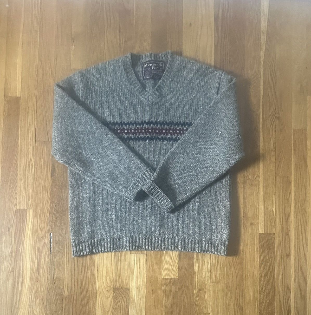Abercrombie & Fitch × Vintage Vintage 1990s Abercrombie And Fitch 100% Wool Sweater XL Size US XL / EU 56 / 4 - 2 Thumbnail