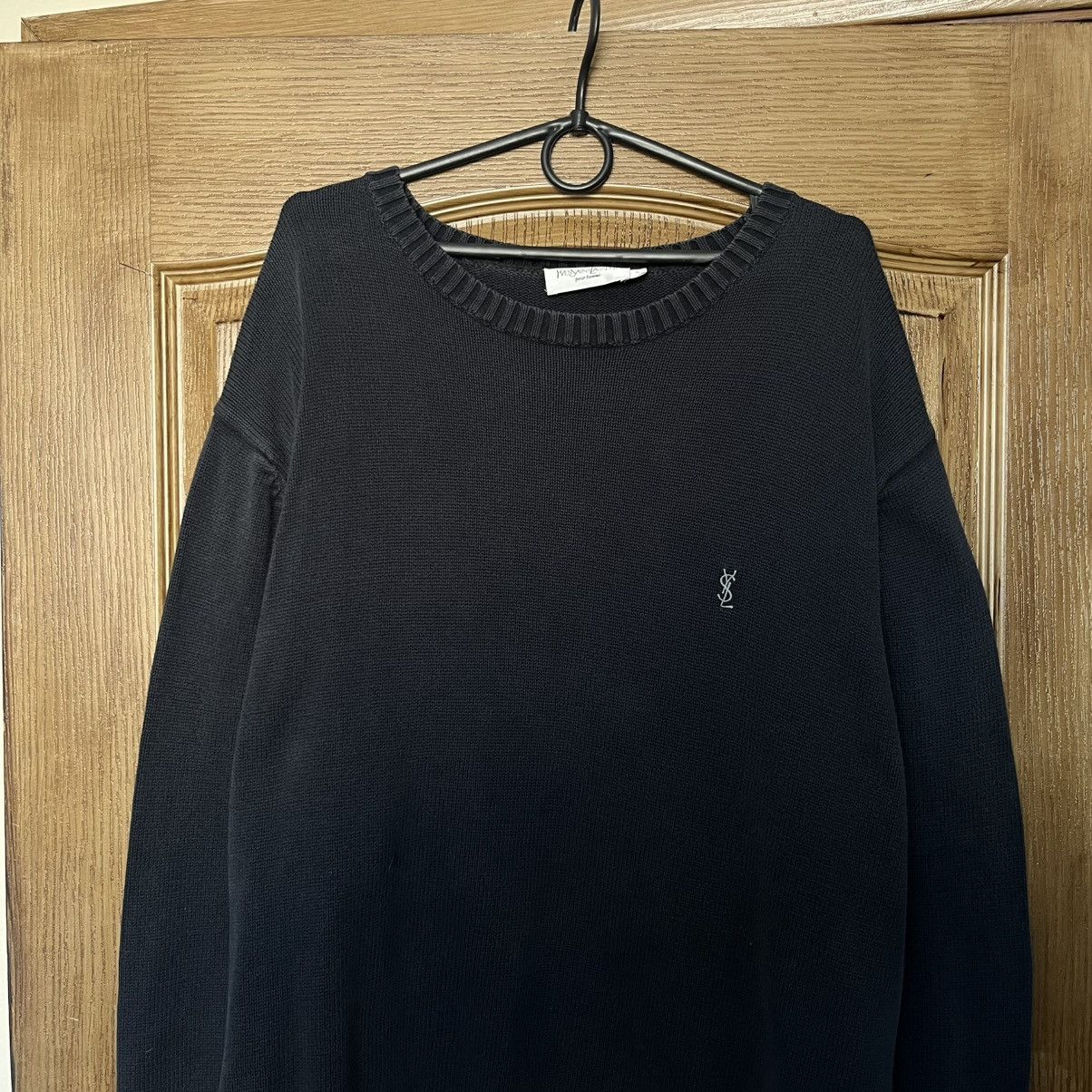 Yves Saint Laurent Navy YSL Sweater Knit Yves Saint Laurent Sweatshirt Size US XL / EU 56 / 4 - 3 Thumbnail