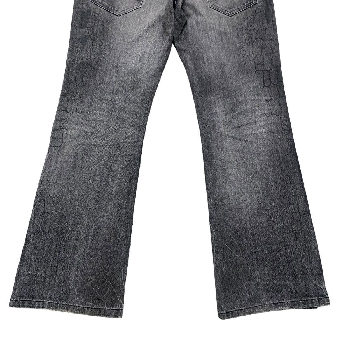 semanticdesign Semantic Design Spiderweb Denim Flare Jeans Size US 34 / EU 50 - 16 Thumbnail