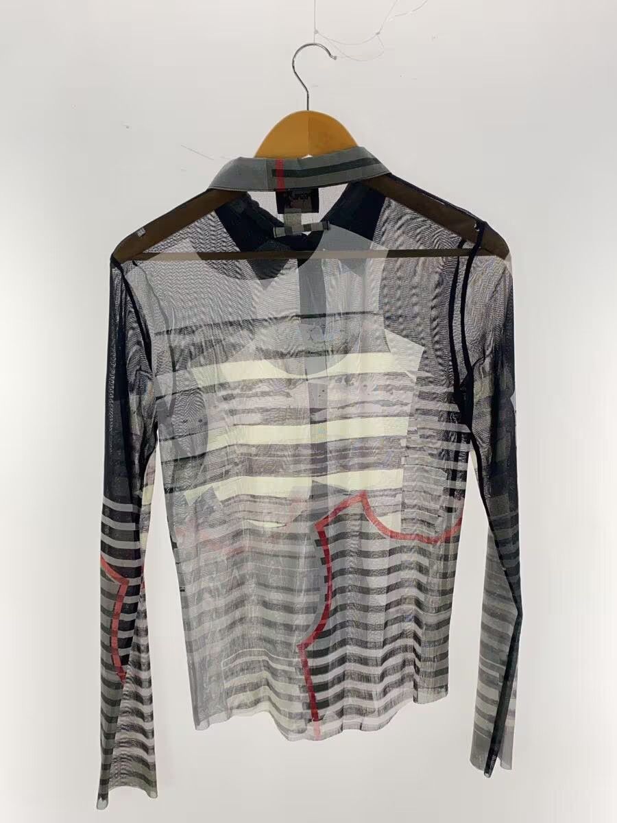 Jean Paul Gaultier 1990s Painting Mesh Button Shirt Size XL / US 12-14 / IT 48-50 - 2 Thumbnail