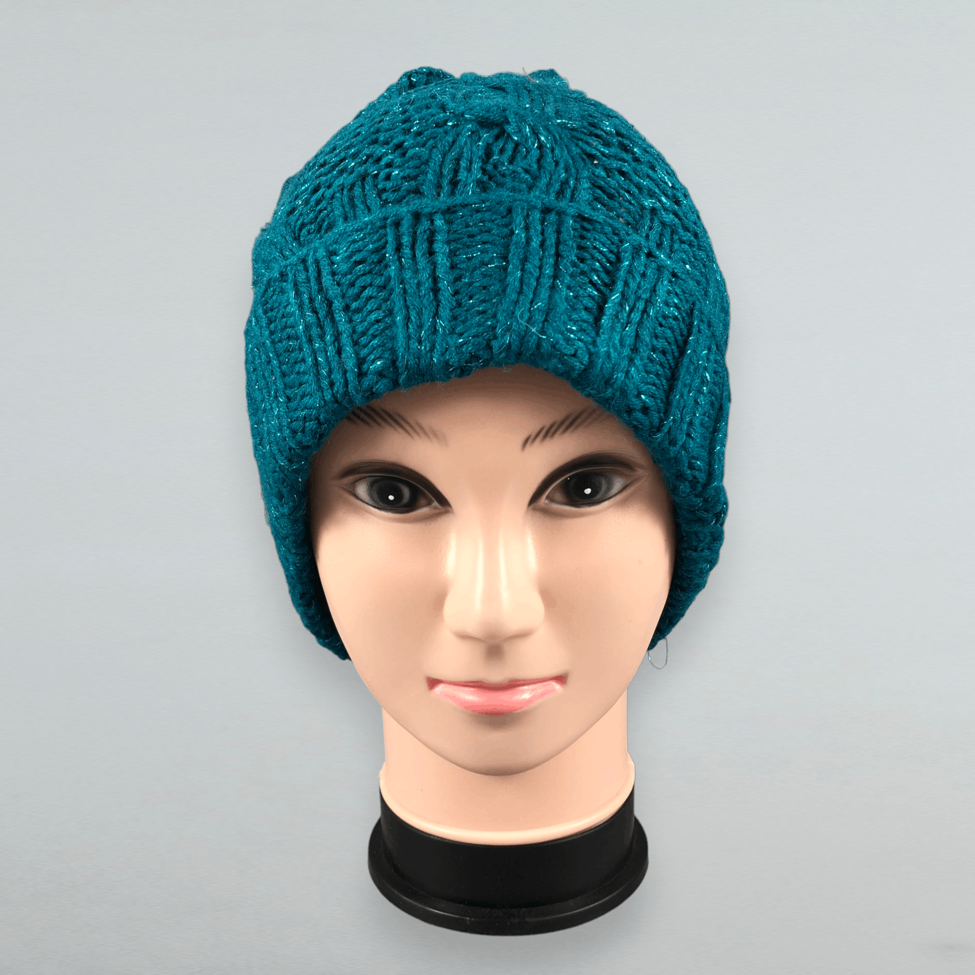 Japanese Brand Cable Knit Plain Beanie Size ONE SIZE - 1 Thumbnail
