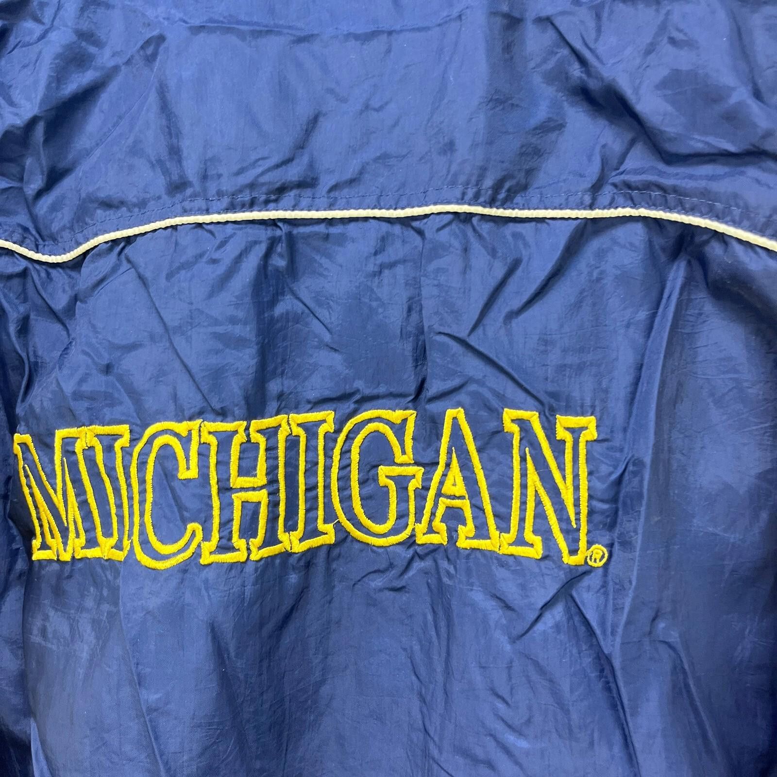 Vintage Vintage 90s Michigan Wolverines Windbreaker Jacket Large Size US L / EU 52-54 / 3 - 11 Thumbnail
