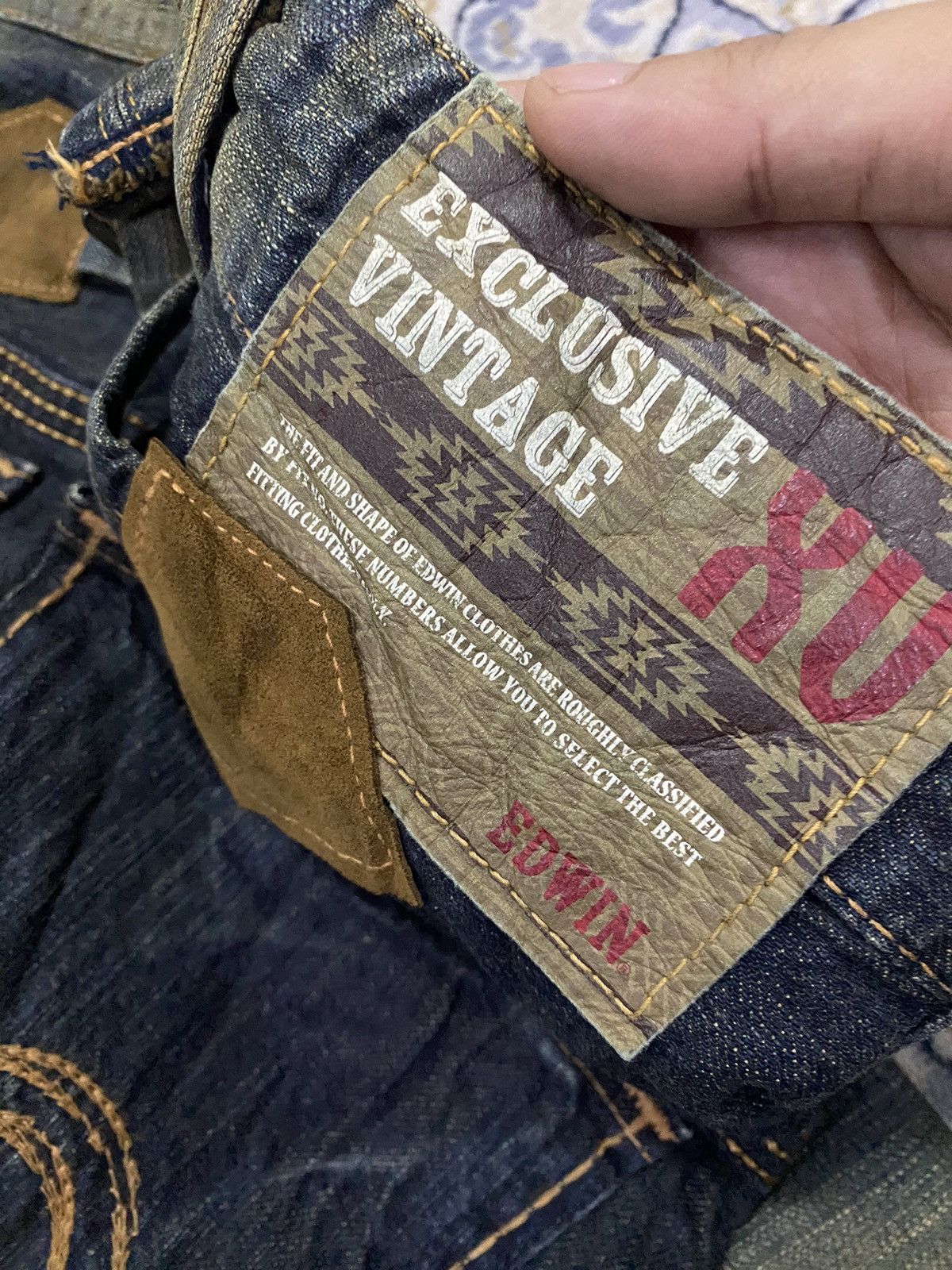 Japanese Brand Vintage edwin buckle back rusty pants Size US 30 / EU 46 - 7 Thumbnail