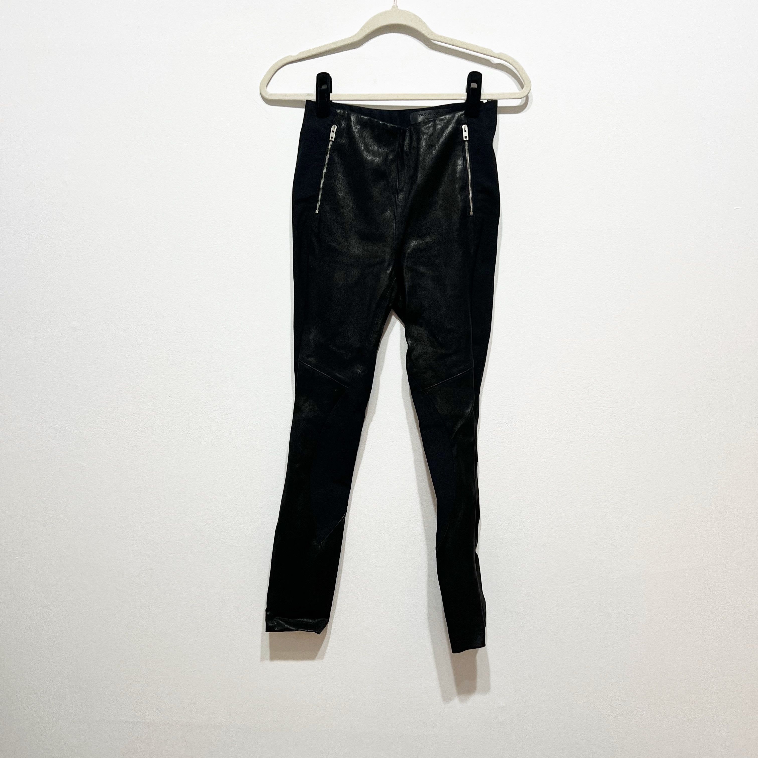 Rag & Bone NEW Rag & Bone Marissa Genuine Leather Size 26" / US 2 / IT 38 - 1 Thumbnail