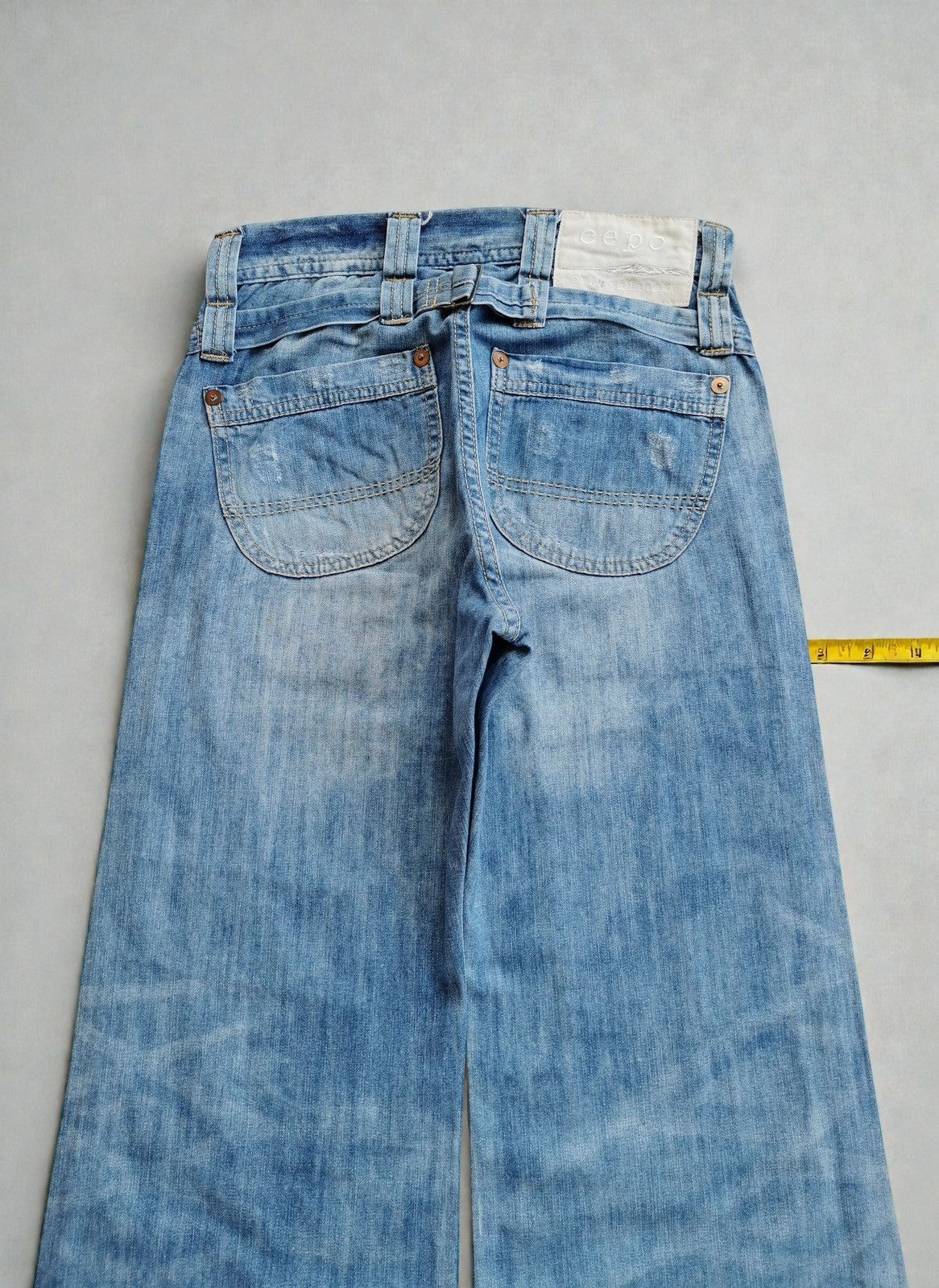 FCUK Cepo Baggy Wide Leg Carpenter Jeans STYLE FCUK Size US 27 - 3 Thumbnail