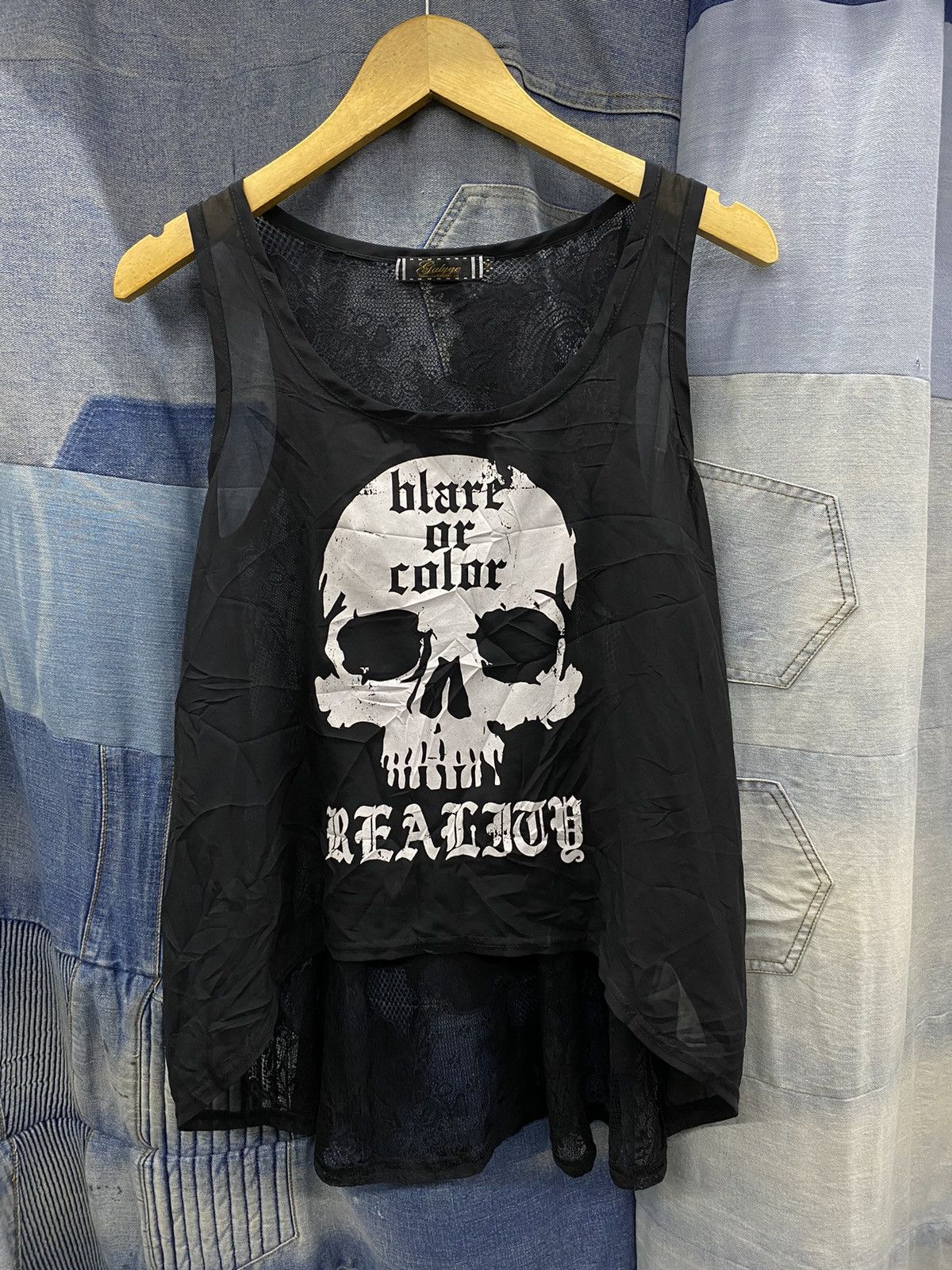 If Six Was Nine × Japanese Brand × Le Grande Bleu (L.G.B.) NUMBERNINE style tanktops blare or color gothic style Size M / US 6-8 / IT 42-44 - 9 Thumbnail