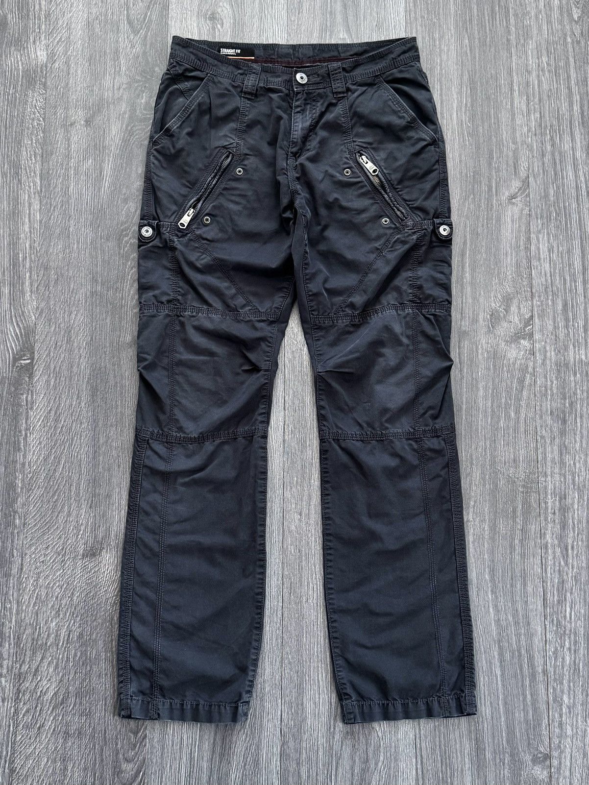 Japanese Brand Y2K Vintage Black Goth Zip Pants lgb if6was9 style Size US 30 / EU 46 - 1 Thumbnail