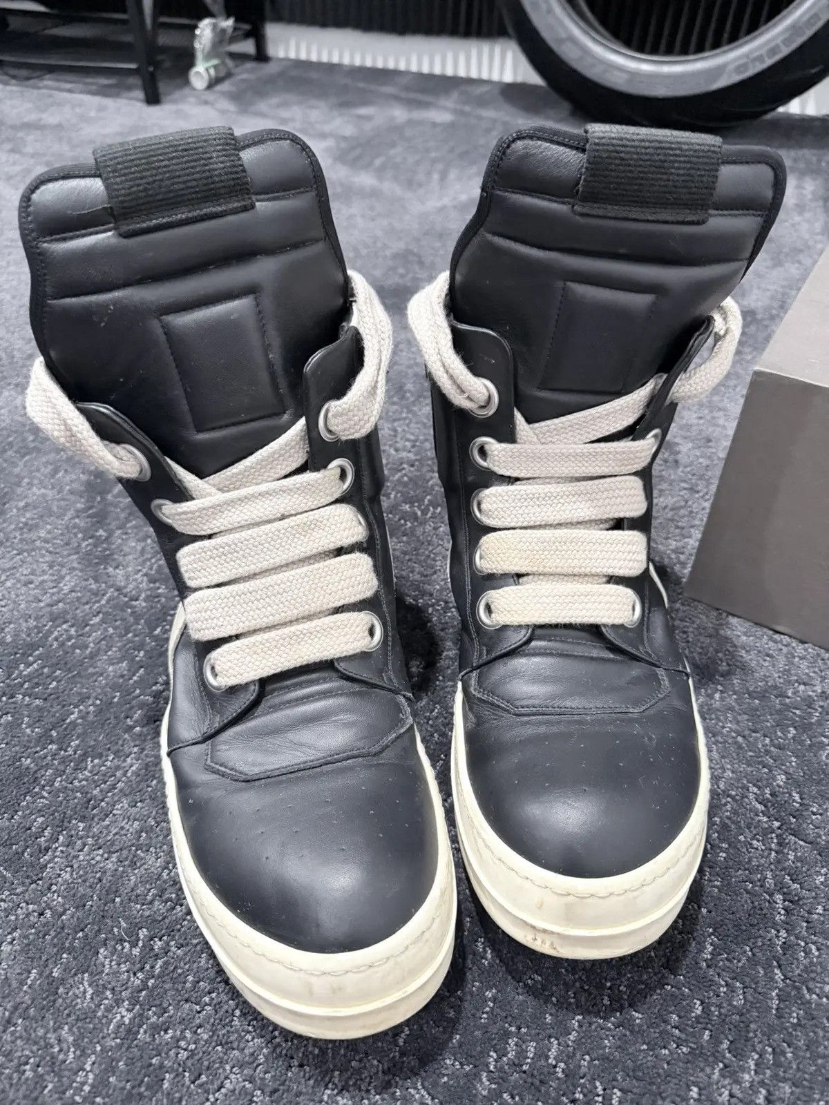 Rick Owens Rick Owens “Big Lace” Geobaskets Size US 12 / EU 45 - 1 Thumbnail