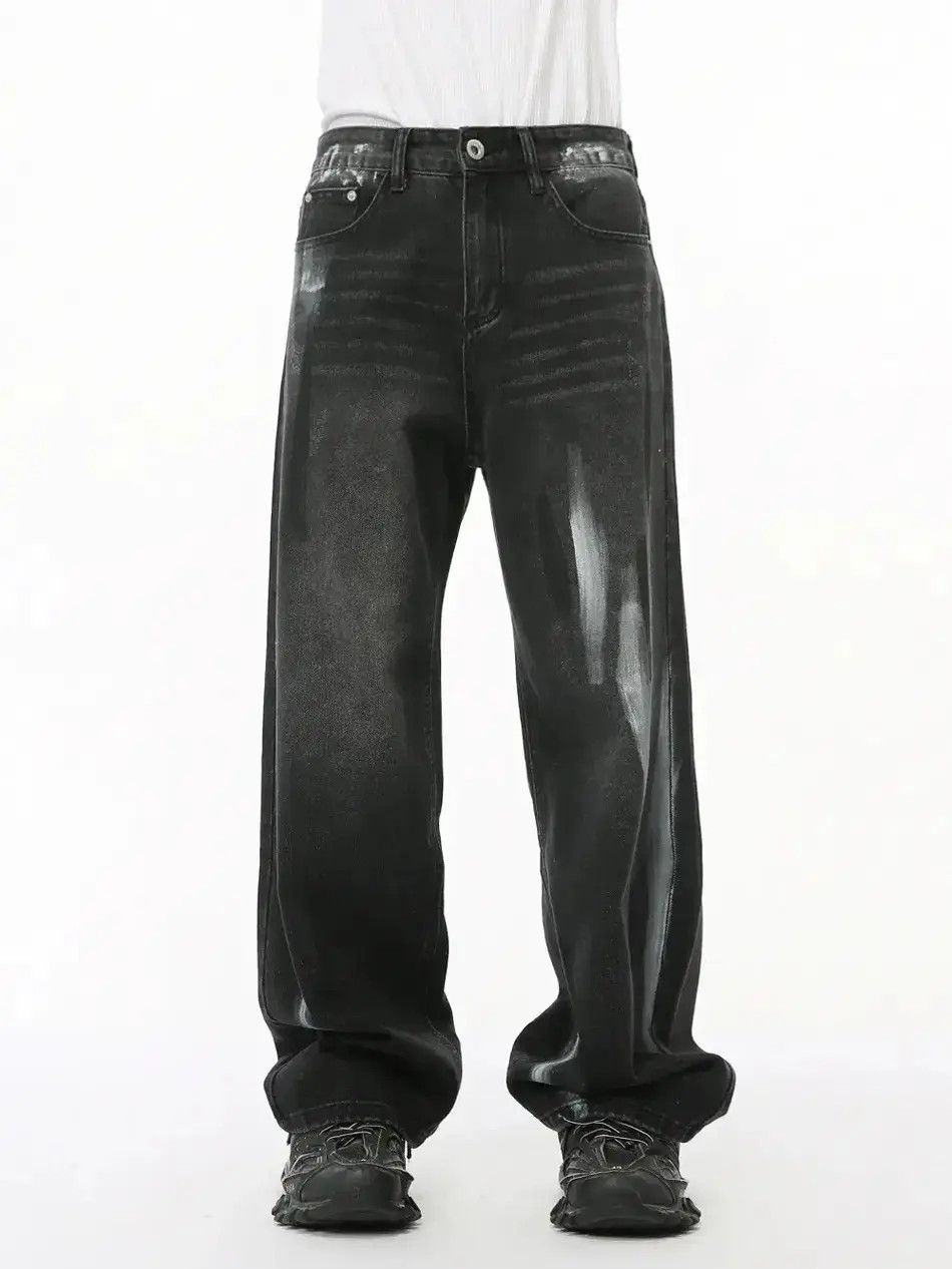Japanese Brand Retro loose high street graffiti jeans Size US 32 / EU 48 - 6 Thumbnail
