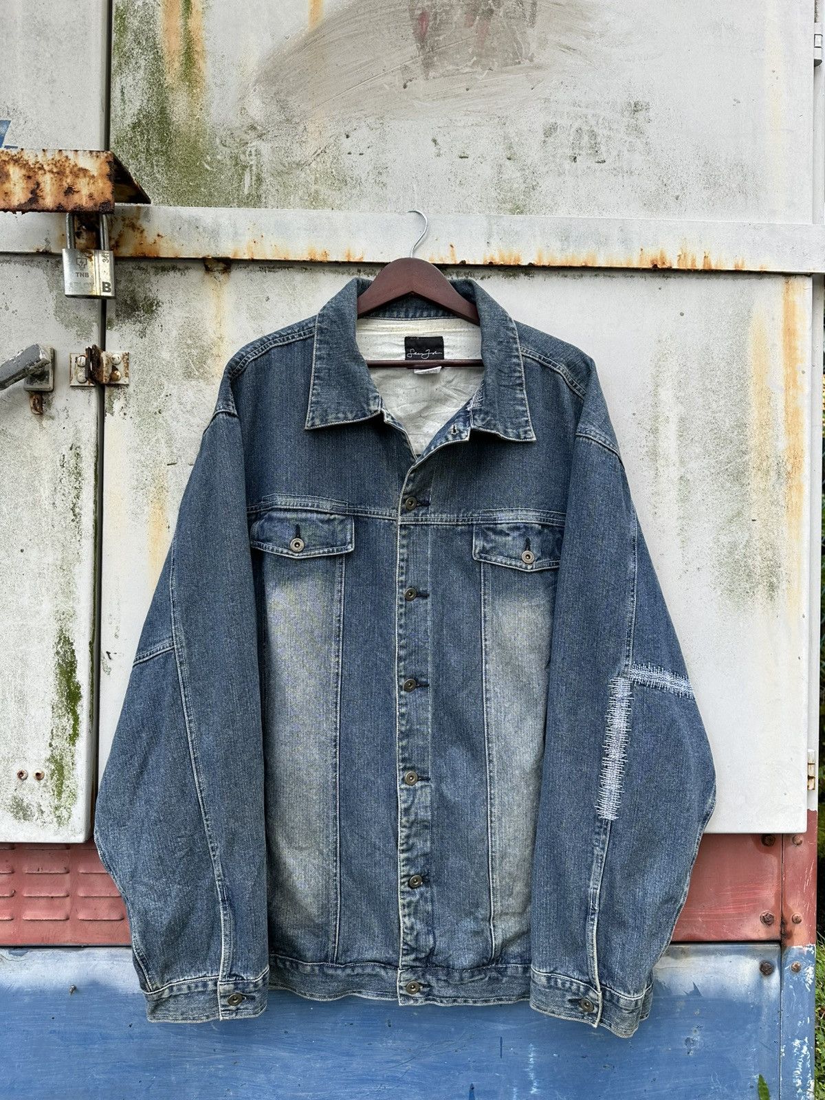 Sean John 👹Vintage Sean John Oversized Trucker Jacket Size US XXL / EU 58 / 5 - 2 Thumbnail