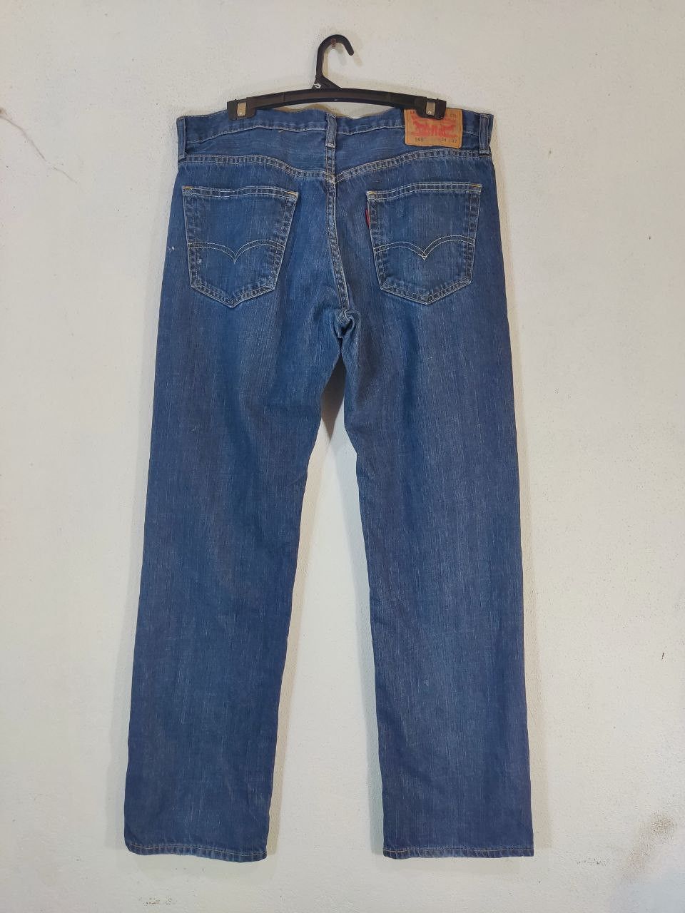 Levi's levis 559 relaxed straight distressed denim Size US 37 - 1 Thumbnail