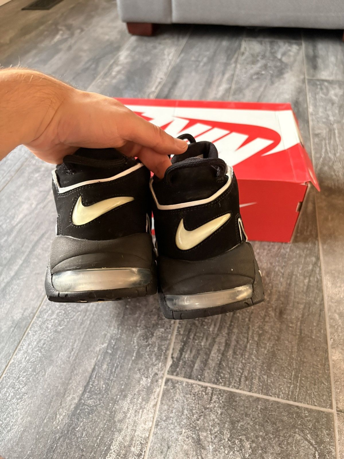 Nike Nike Uptempo OG Black Scotty Pippen Size 9.5 Size US 9.5 / EU 42-43 - 5 Thumbnail