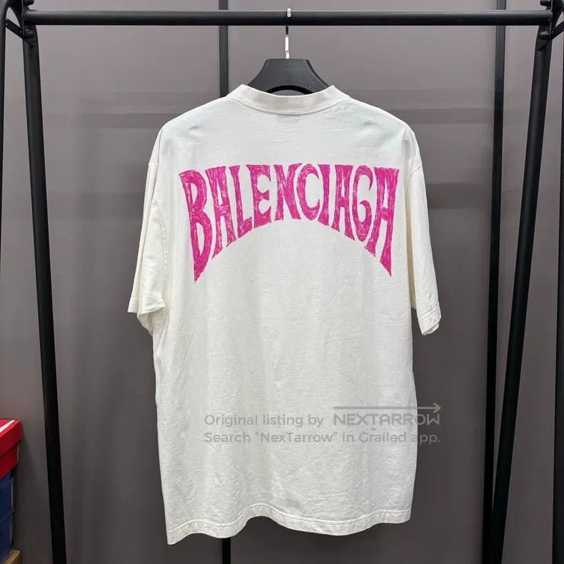 Balenciaga Balenciaga Letter Logo Printed Round Neck Short Sleeve T-S Size US L / EU 52-54 / 3 - 2 Thumbnail