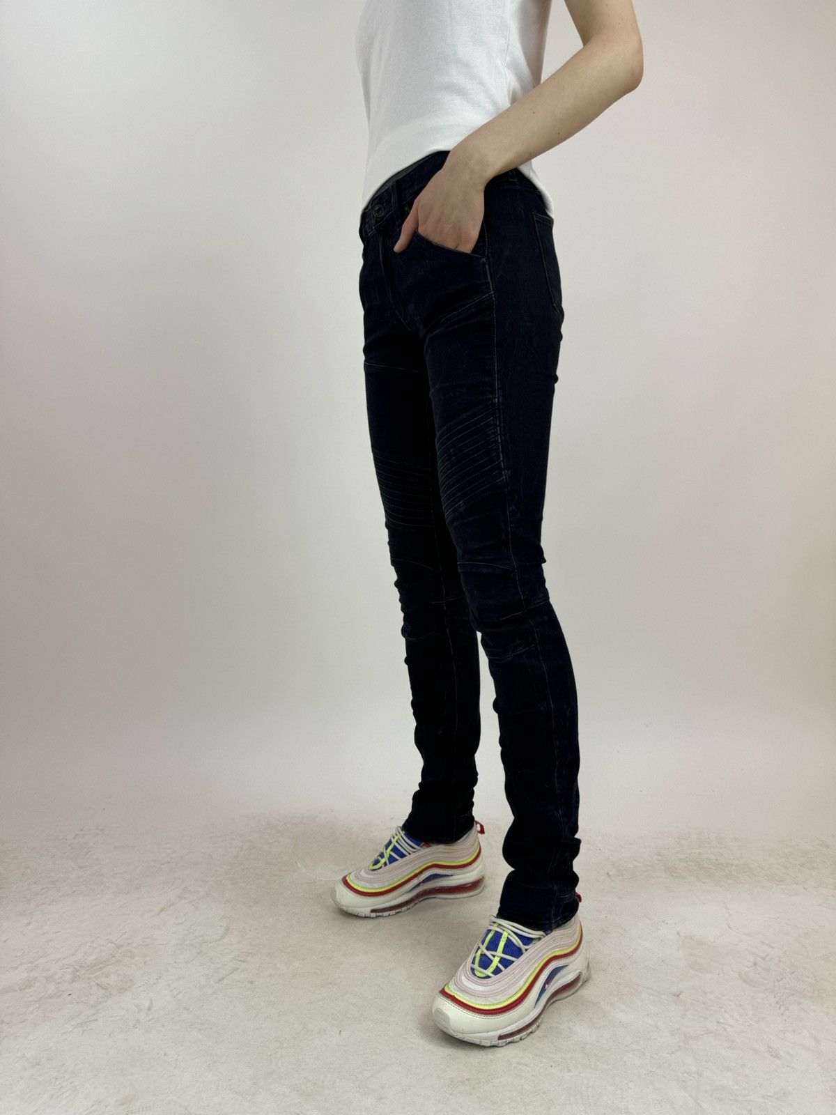 G-Star G-star RAW 5620 CUSTOM MID SKINNY Biker Womens Jeans 27/32 Size 27" / US 4 / IT 40 - 4 Thumbnail