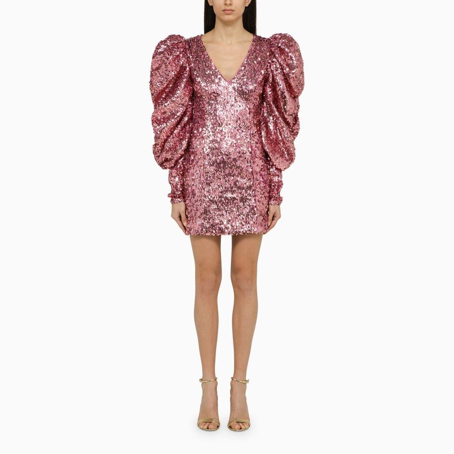 ROTATE o1d2blof0924 Mini Dress in Pink Size S / US 4 / IT 40 - 1 Thumbnail
