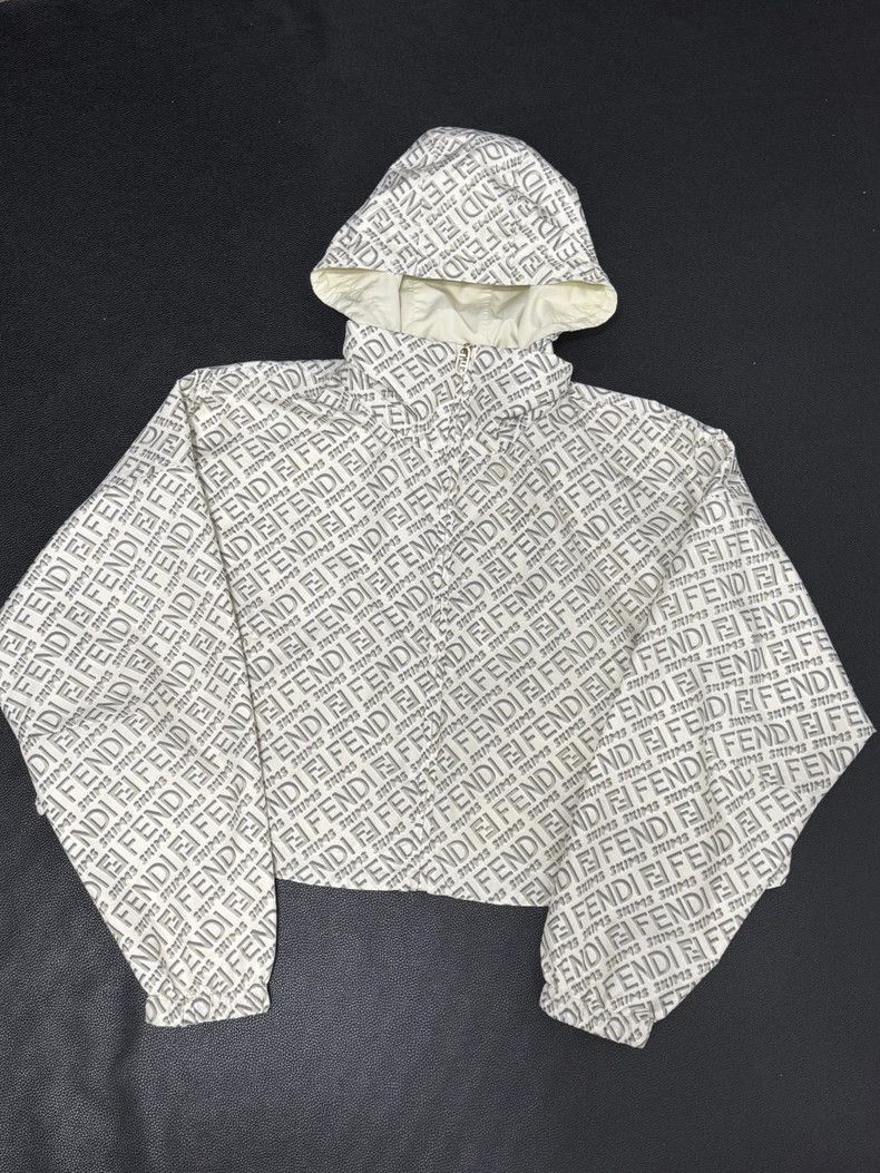 Fendi FENDI x SKIMS Logo Reversible Hooded Jacket Women's White Size US M / EU 48-50 / 2 - 1 Thumbnail