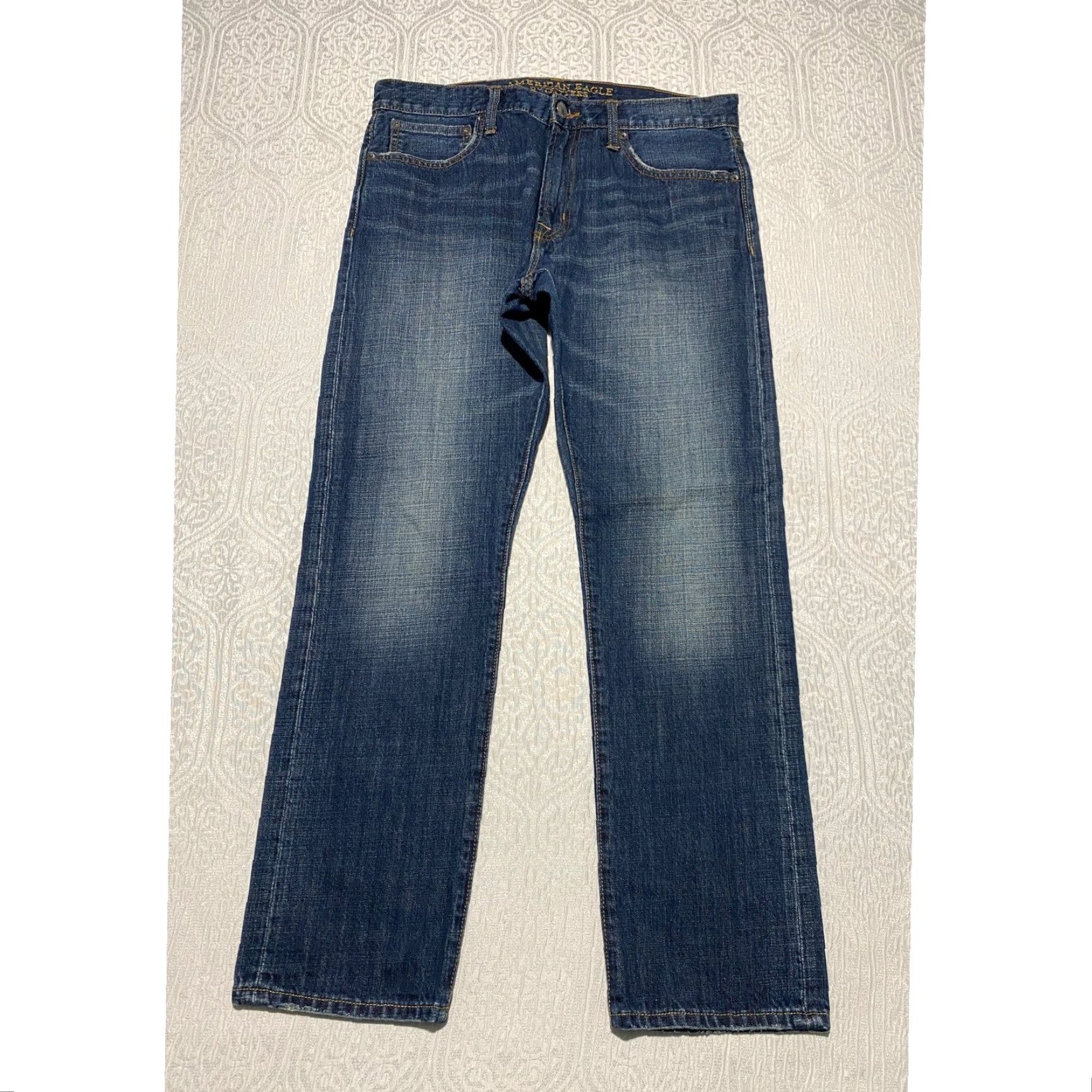 American Eagle Outfitters VINTAGE American Eagle Outfitters Mens Slim Fit Jeans Dark Wash Denim 33x30 Size US 33 - 2 Thumbnail