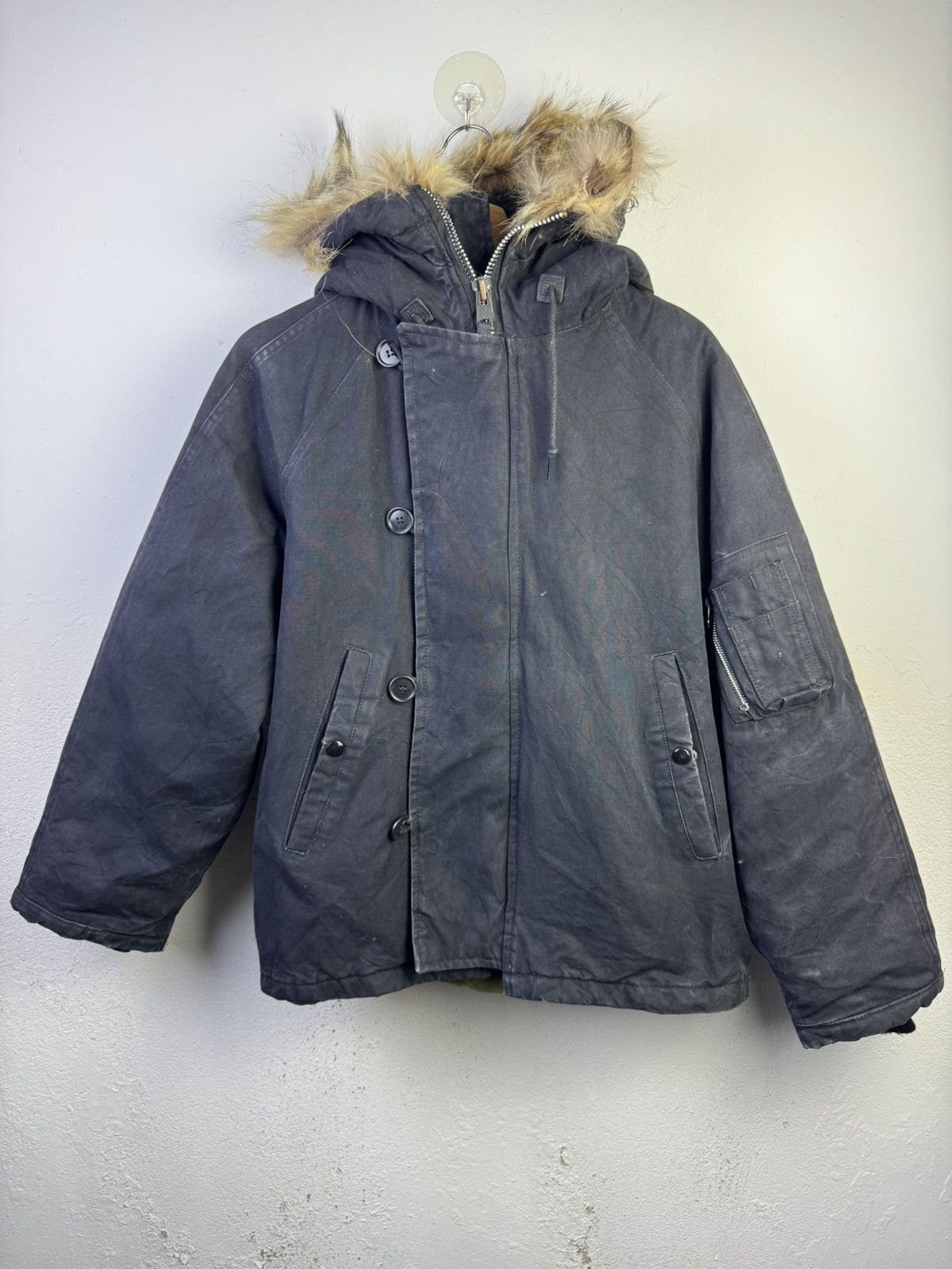 Vintage Vintage 80s N2B Flying Jacket Hooded Made In USA Size US M / EU 48-50 / 2 - 2 Thumbnail