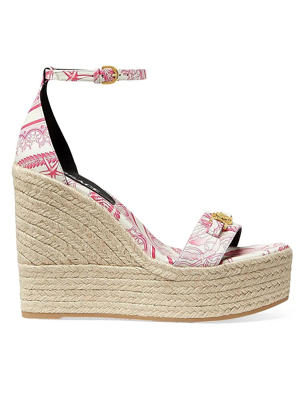 Versace os11x0326 Baroque Leather Espadrilles in Multicolor Size US 10 / IT 40 - 1 Thumbnail