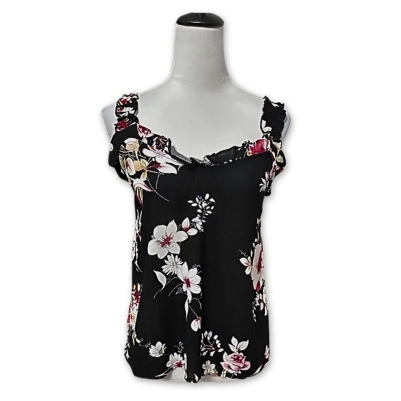 Other Gibson Look Tank Top Ruffle Floral Multicolor Women's S NWOT Size S / US 4 / IT 40 - 1 Thumbnail