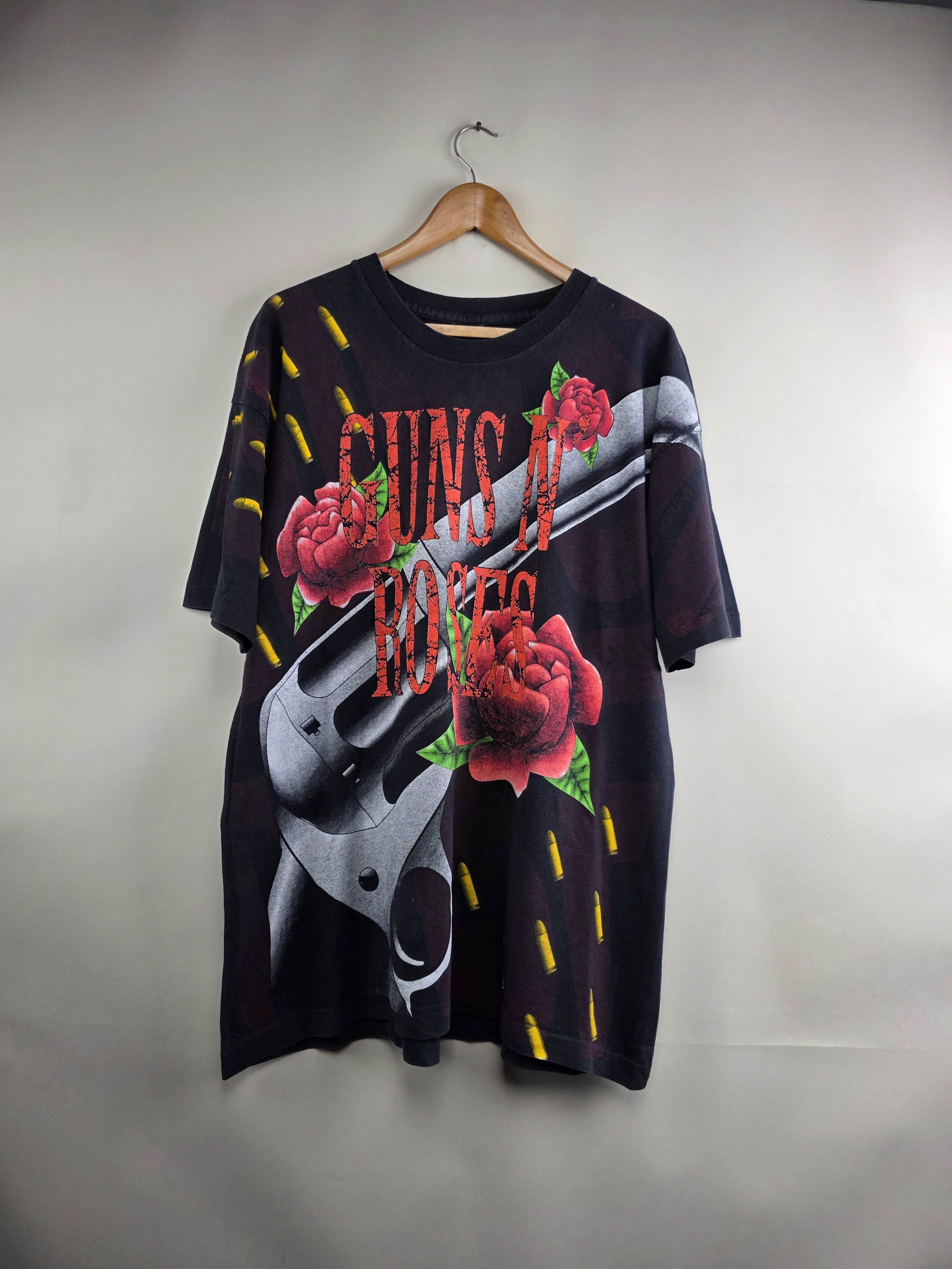 Band Tees × Guns N' Roses × Vintage 90s Guns N Roses All over