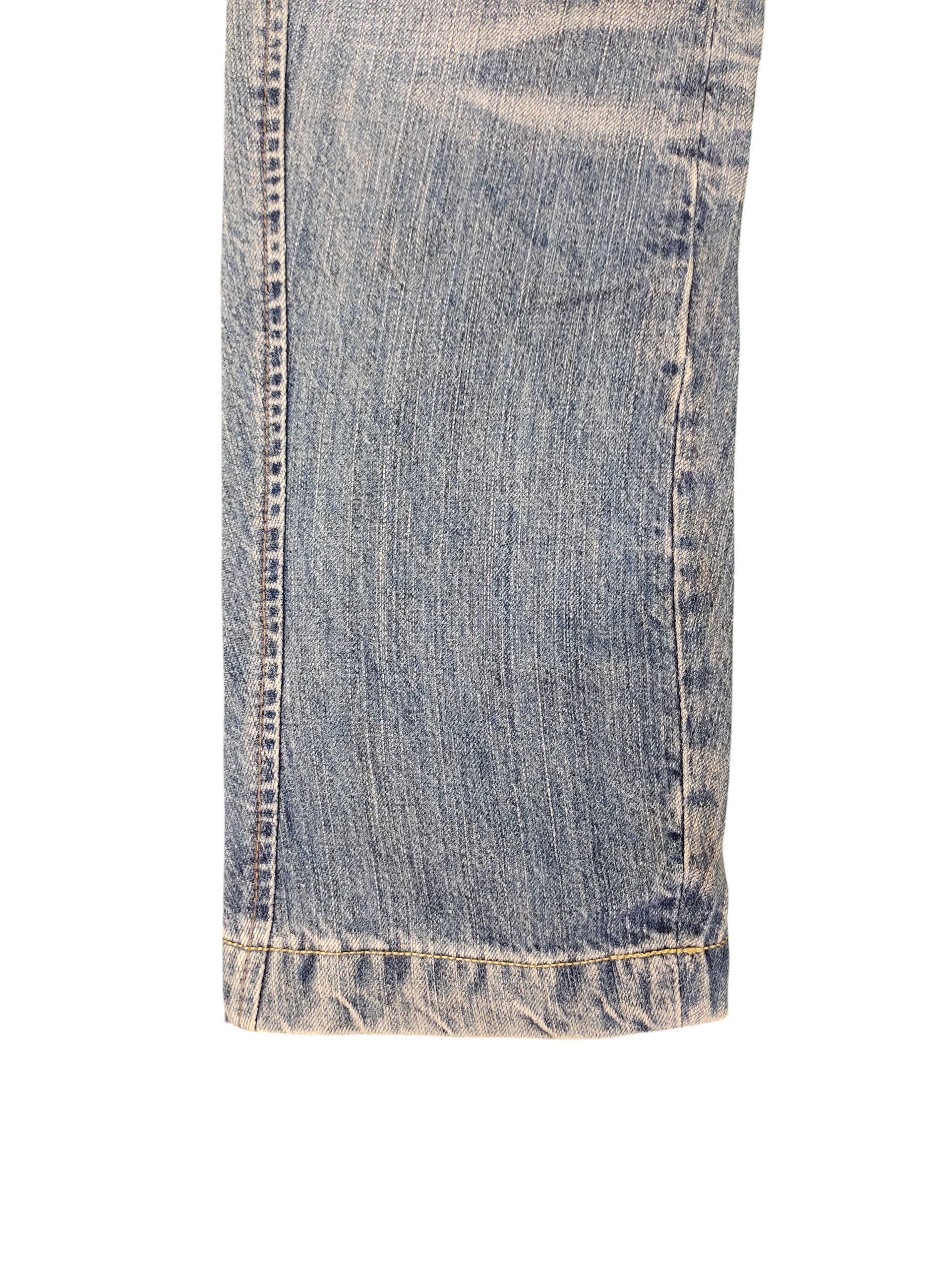 Japanese Brand Back Number Japan Clawmark Distress Curved Denim Jeans Size US 30 / EU 46 - 6 Thumbnail