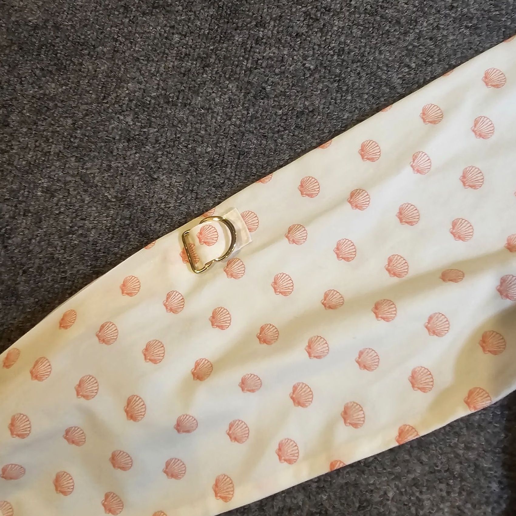 Vintage Chicos Top Shirt Womens Large White Pink Shell Beach Button Long Sleeve Career Size L / US 10 / IT 46 - 6 Thumbnail
