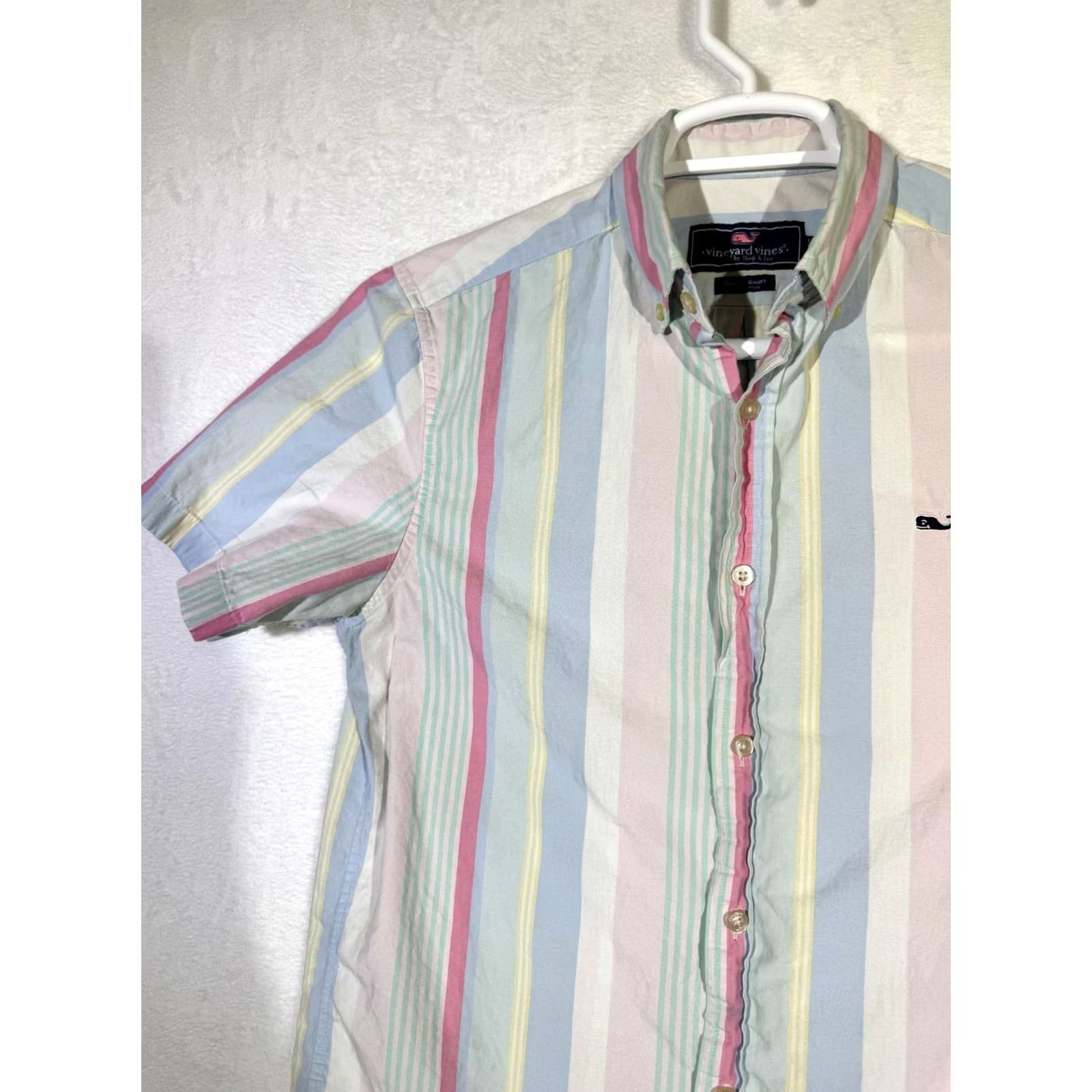 Vineyard Vines Vineyard Vines Mens Whale Shirt Small Multicolor Striped Cotton Button-Down Shirt Size US S / EU 44-46 / 1 - 4 Thumbnail