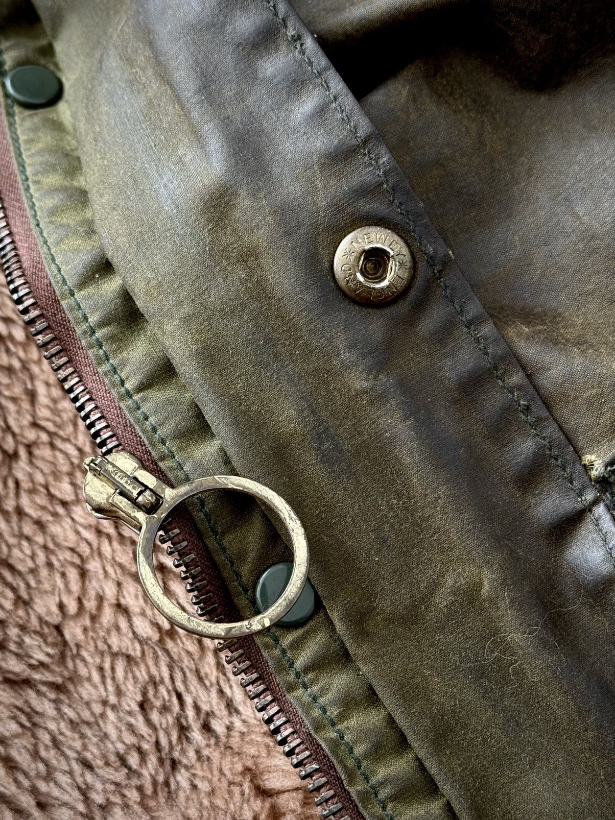 Barbour 1970s Vintage Barbour Gamefair Waxed Khaki Jacket With Lined Size US M / EU 48-50 / 2 - 6 Thumbnail