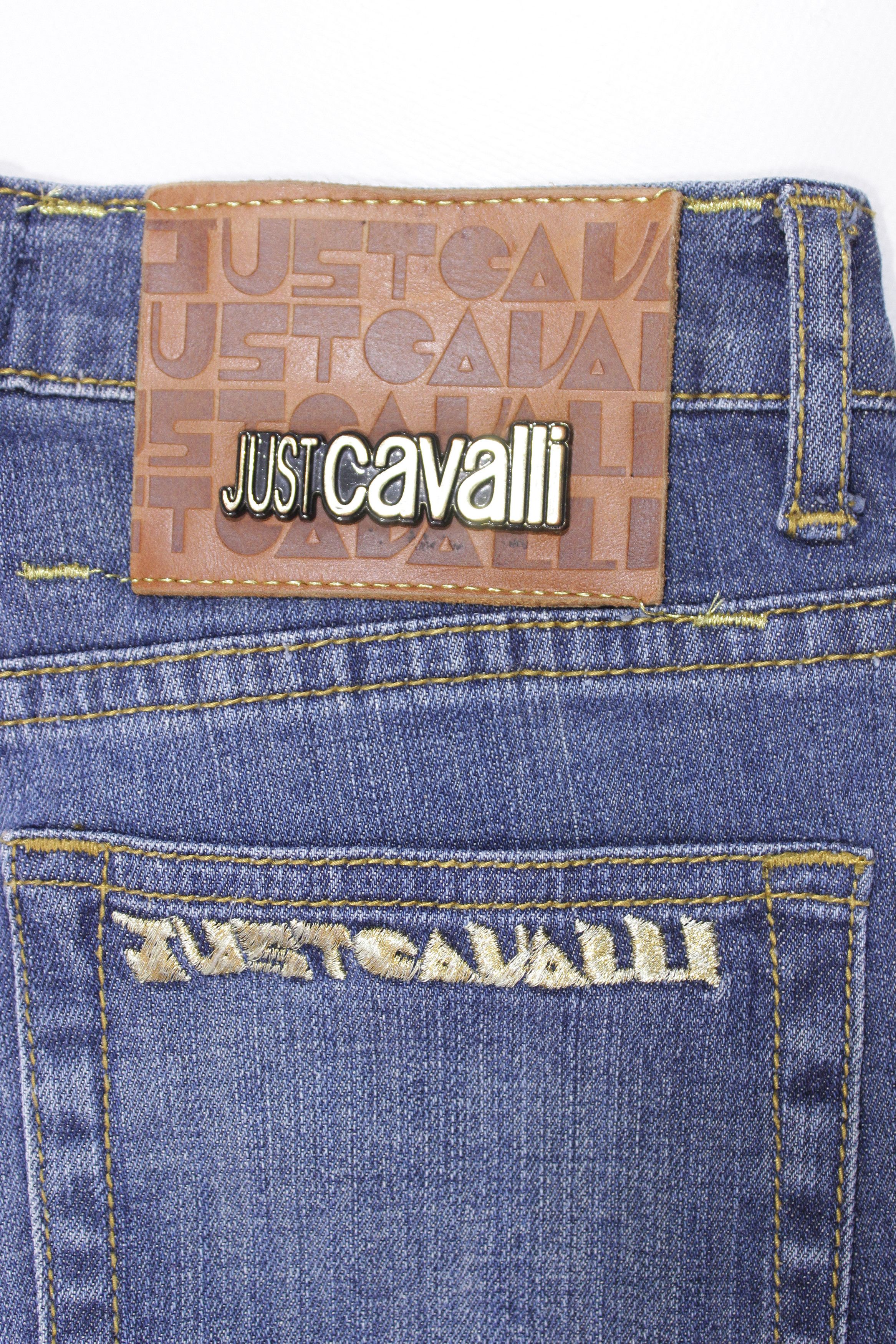 Just Cavalli Block Logo Y2K Jeans Vintage Size 25" / US 0 / IT 36 - 6 Thumbnail