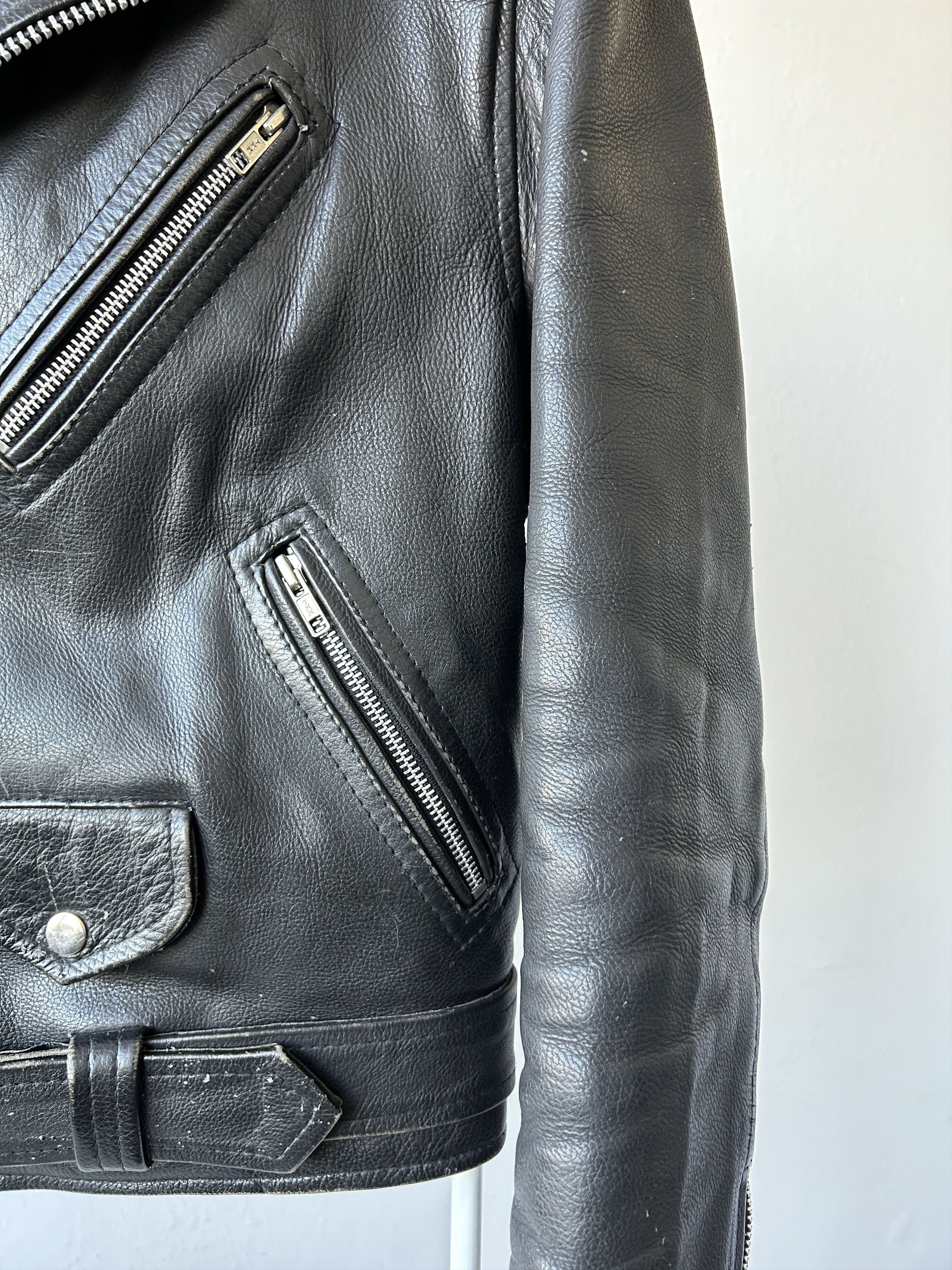 Vintage Vintage ramones biker leather jacket Size US M / EU 48-50 / 2 - 5 Thumbnail