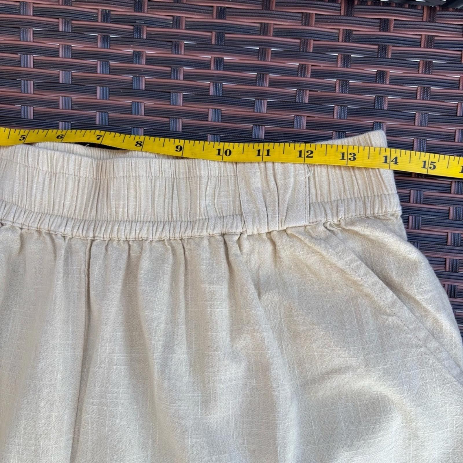 Other 100% cotton Tan Wide Leg Pants Size L Size 36" / US 14 / IT 50 - 5 Thumbnail