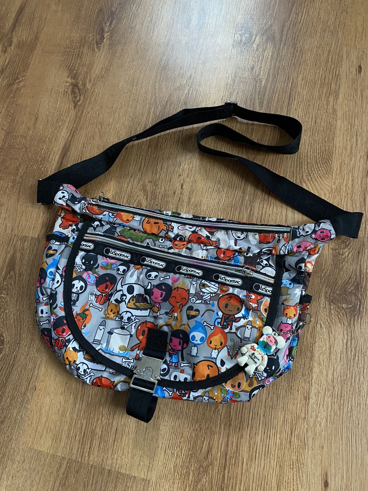 image of Lesportsac x Tokidoki Crossbody Y2K Bag in Grey, Women's