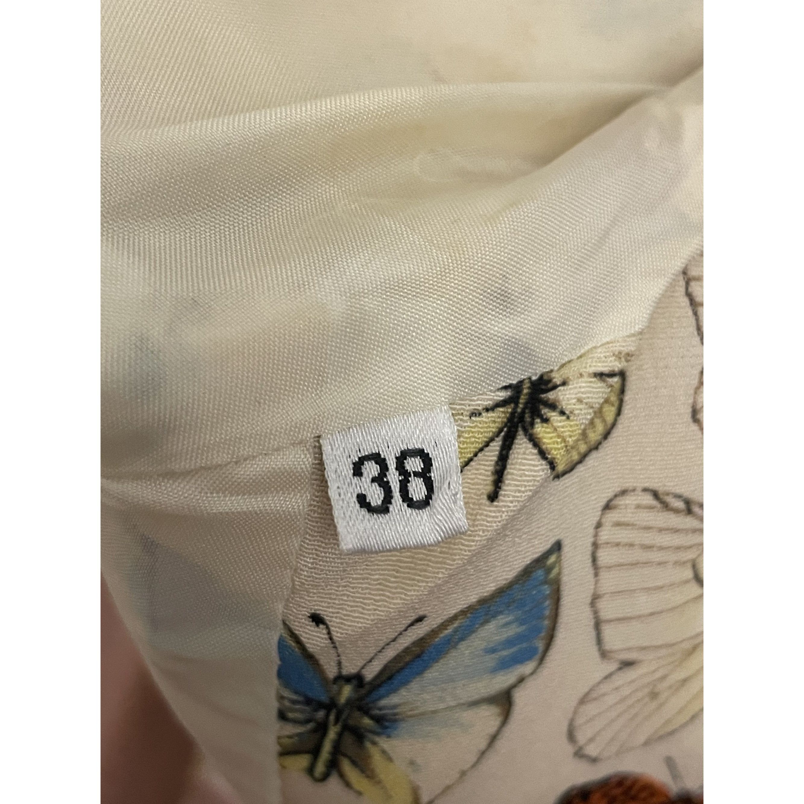 Versace Gucci Butterfly Print Womens Blazer Jacket With Blue Button Size XS / US 0-2 / IT 36-38 - 10 Thumbnail