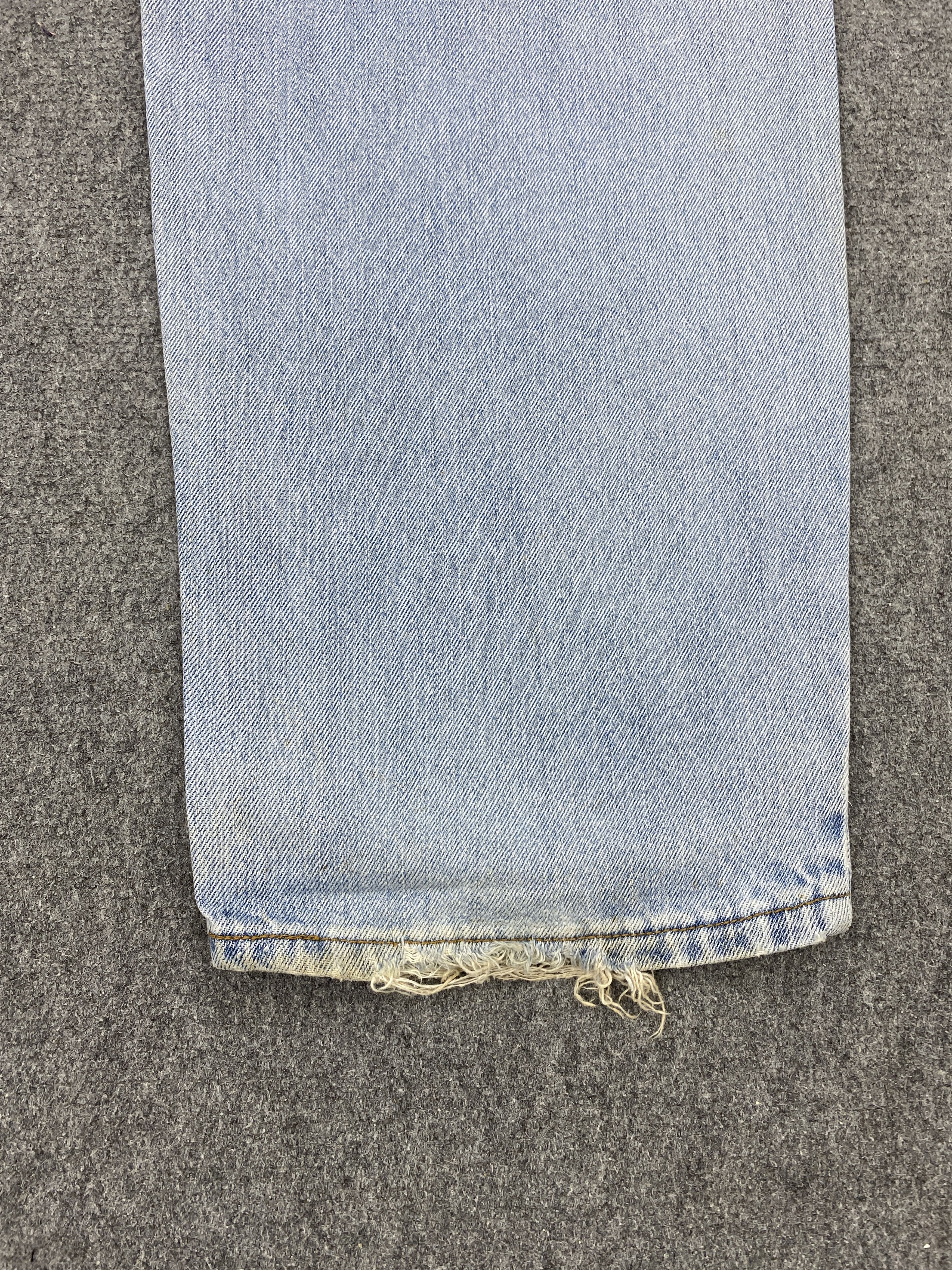Levi's × Vintage Light Washed Vintage Levis 550 Distressed Jeans Size US 35 - 13 Thumbnail