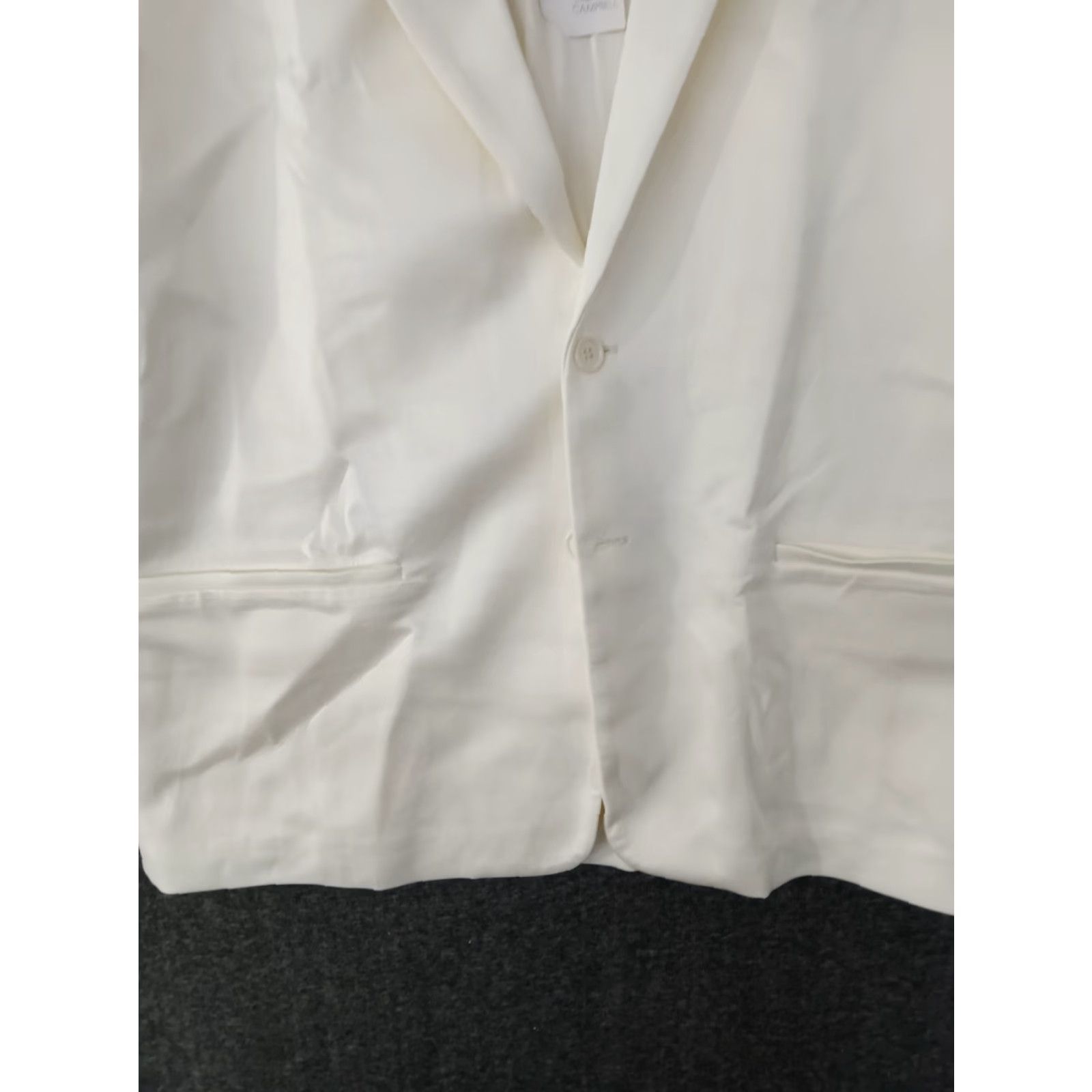 Vintage Stylus Jacket XL Ivory Two-Button Single-Breasted Formal 2 Piece Men’s Suit Jacket & Coat Size 46R - 7 Thumbnail