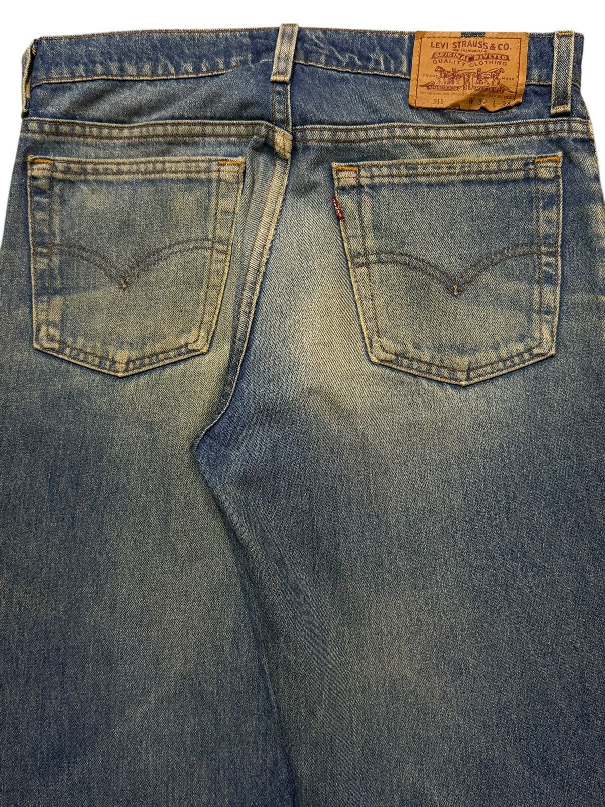 Levi's Vintage Clothing Vintage 90s Levis 515 Blue Mud Wash Distressed Straight Leg Size US 31 - 4 Thumbnail