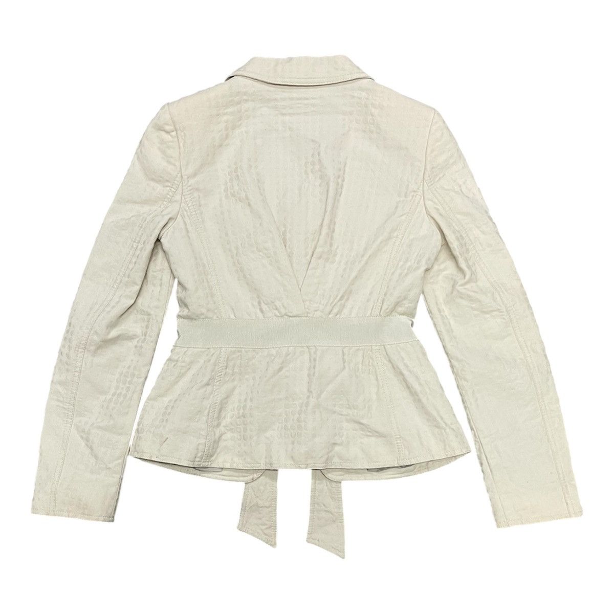 Salvatore Ferragamo 90s SALVATORE FERRAGAMO COTTON BLAZZER LINEN SILK RARE Size M / US 6-8 / IT 42-44 - 2 Thumbnail
