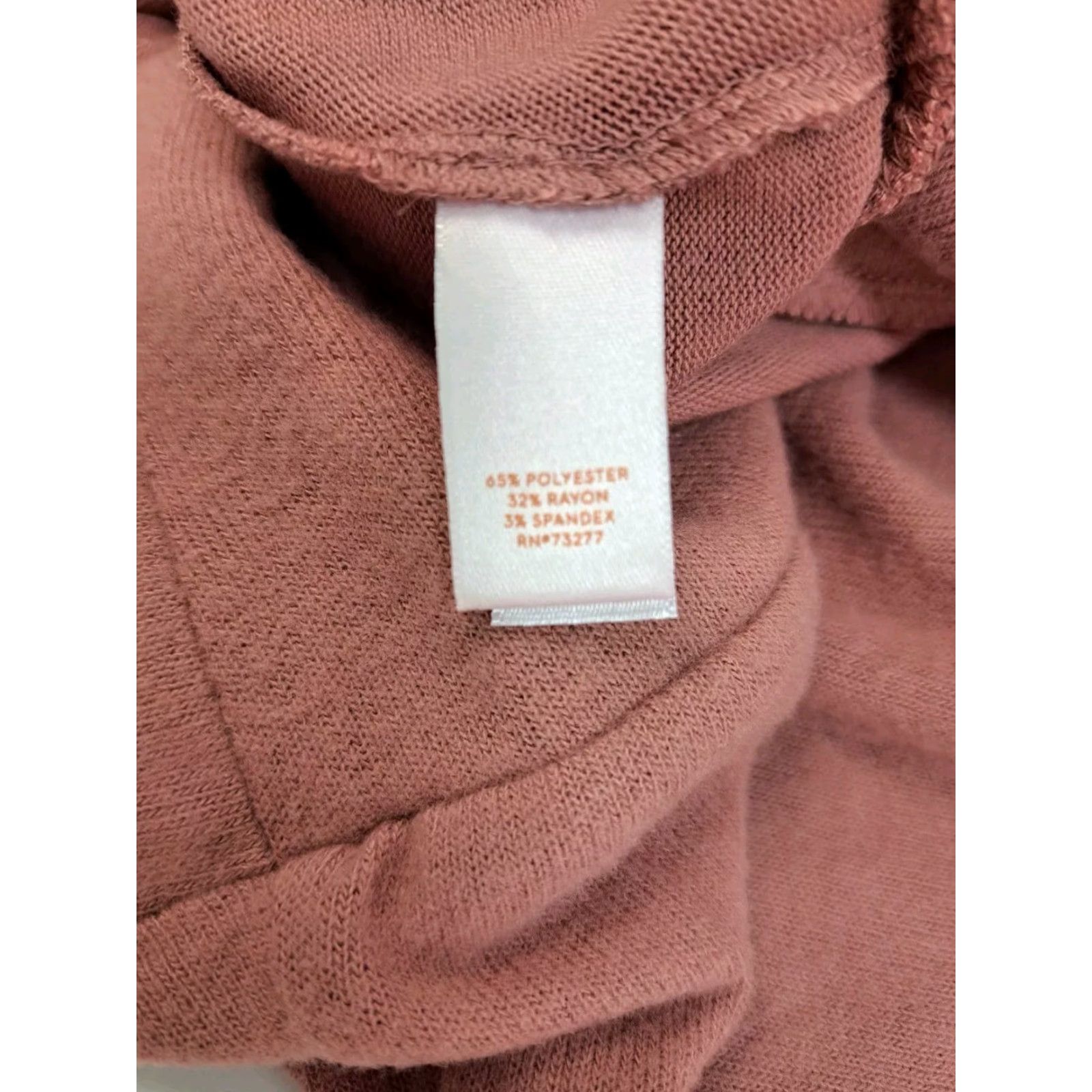 Lauren Conrad NWT Lauren Conrad Sweater Long Sleeve Crew Neck Desert Mauve XS Womens Pullover Knit Open-Knit Lightweight Casual Business Travel Fall Spring Winter Size XS / US 0-2 / IT 36-38 - 6 Thumbnail