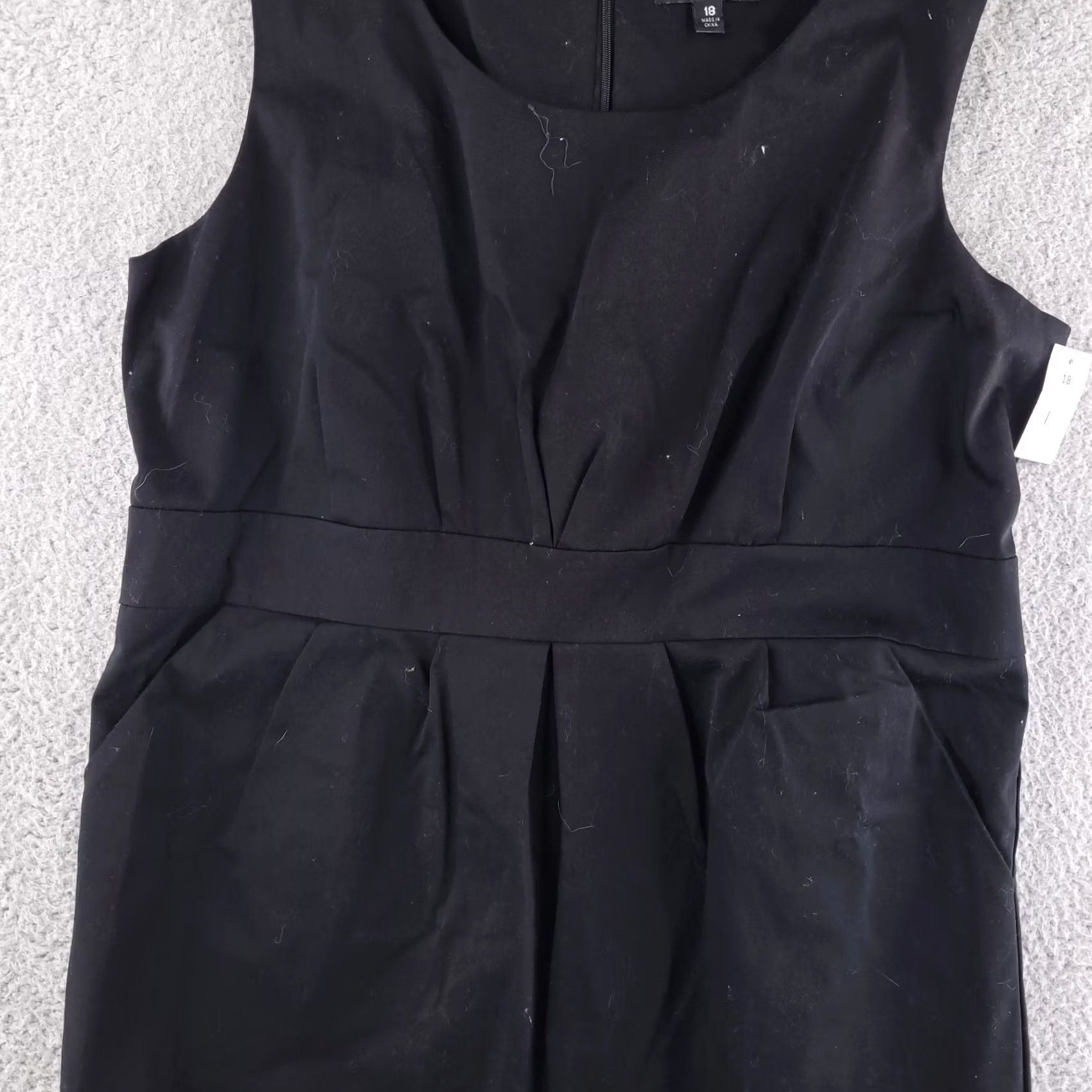 Mossimo Mossimo Dress Womens 18 Black Above Knee Casual Cotton Stretch A-Line Mini Short 100% Authentic Mens Womens Girls Boys Size XXL / US 16-18 / IT 52-54 - 5 Thumbnail