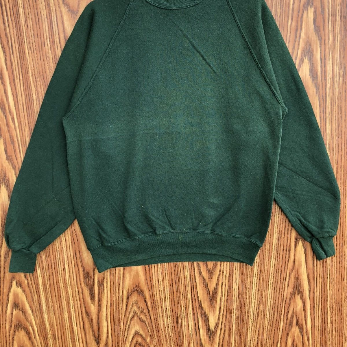 Vintage Vintage Green Plain Sweatshirt Pullover Crewneck Size US XL / EU 56 / 4 - 4 Thumbnail