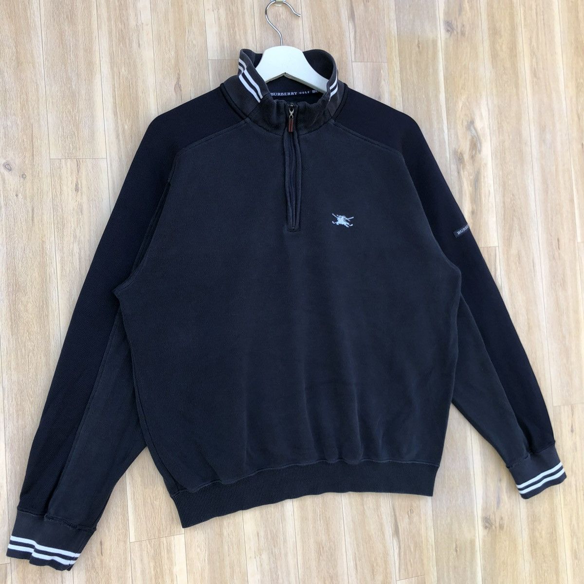 Burberry Vintage Burberry Golf Half Zipper Pullover Sweatshirt Size US L / EU 52-54 / 3 - 2 Thumbnail