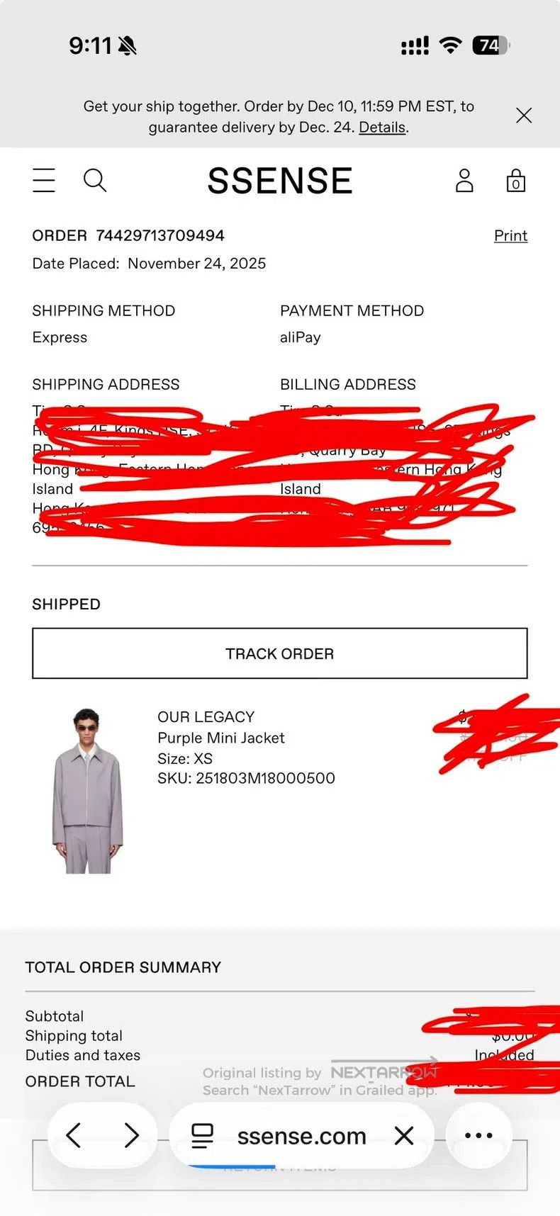 Our Legacy Our Legacy Purple men's jacket Size US S / EU 44-46 / 1 - 9 Thumbnail
