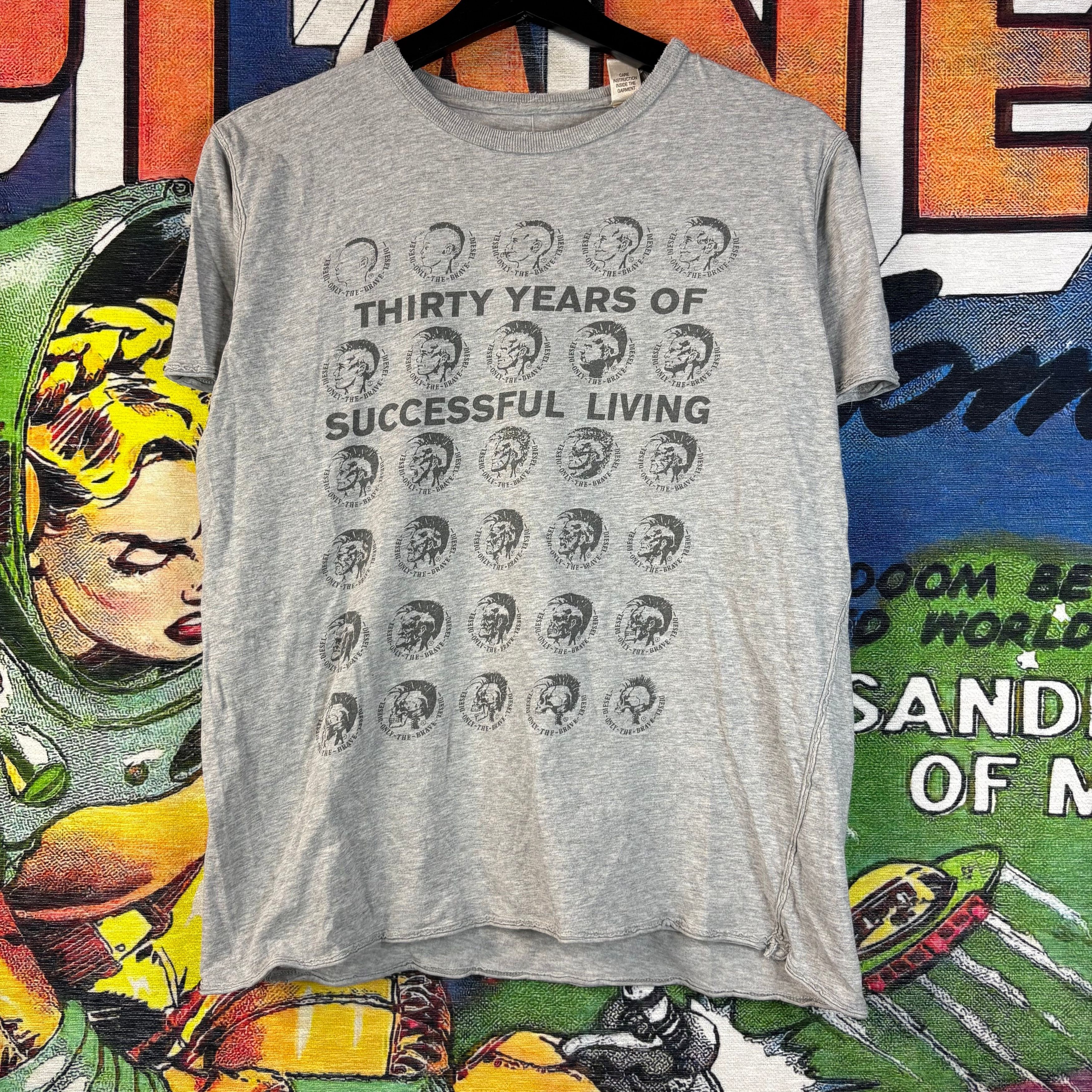 Diesel Diesel 30 Years of Successful Living Tee Size Medium Size US M / EU 48-50 / 2 - 1 Thumbnail