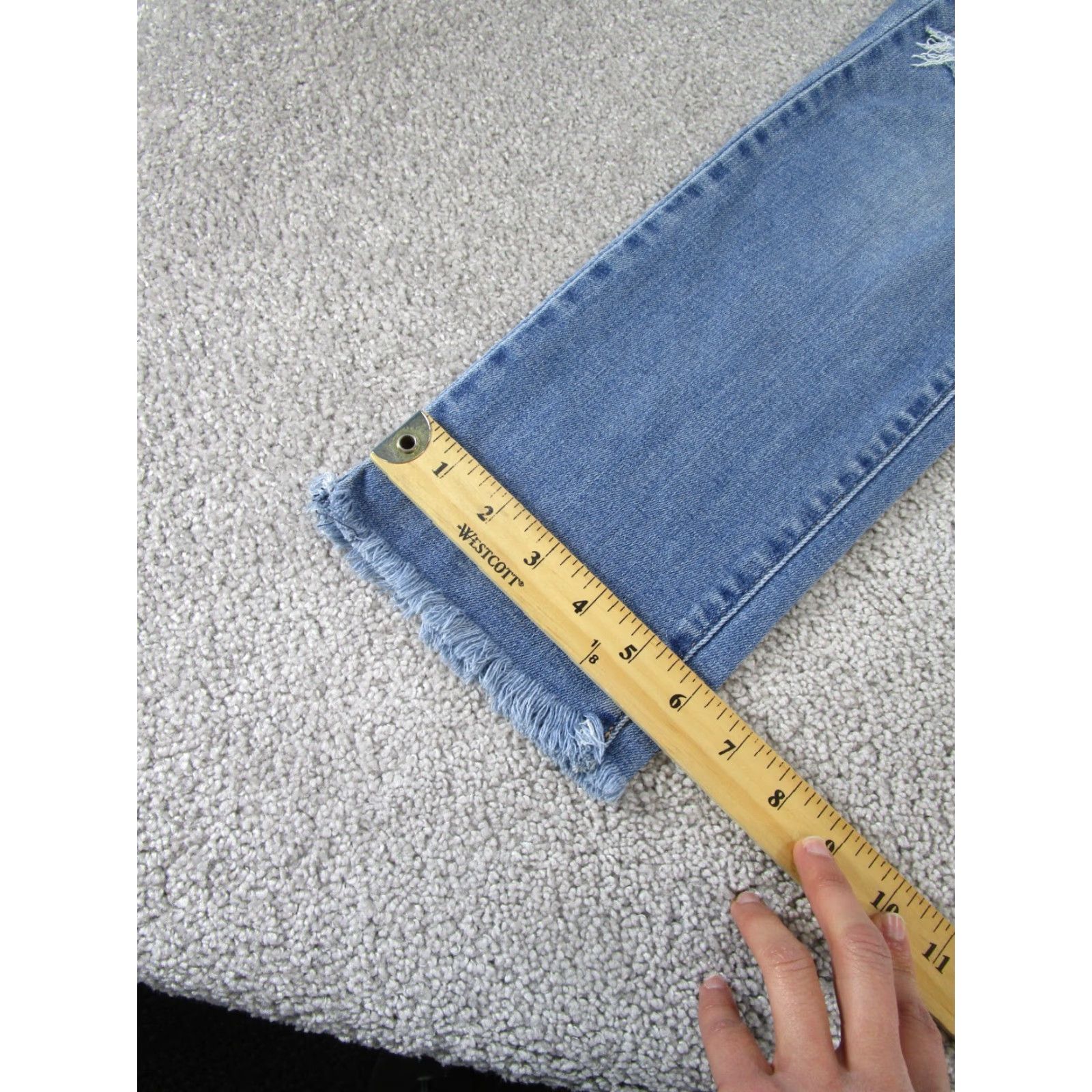 Levi's Levi's 724 Jeans Womens Regular Size 26 High Rise Straight Light Wash Denim Ripped Size 26" / US 2 / IT 38 - 5 Thumbnail