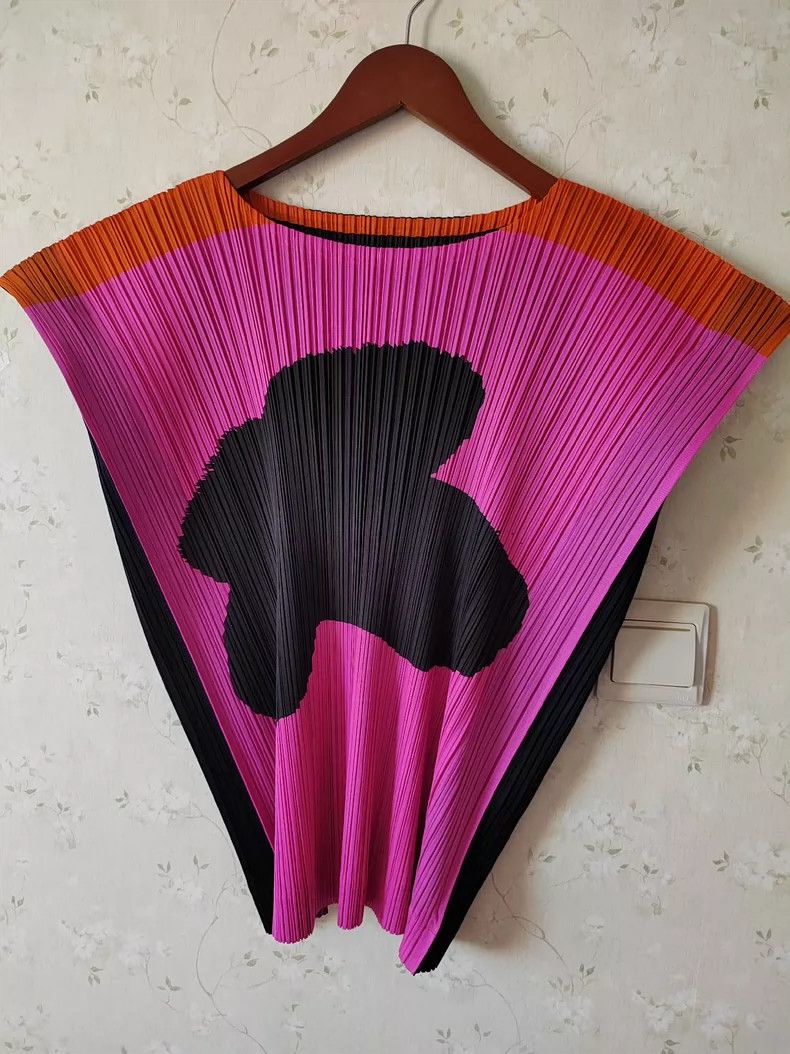 Issey Miyake Issey Miyake Pink and orange vest Size L / US 10 / IT 46 - 1 Thumbnail