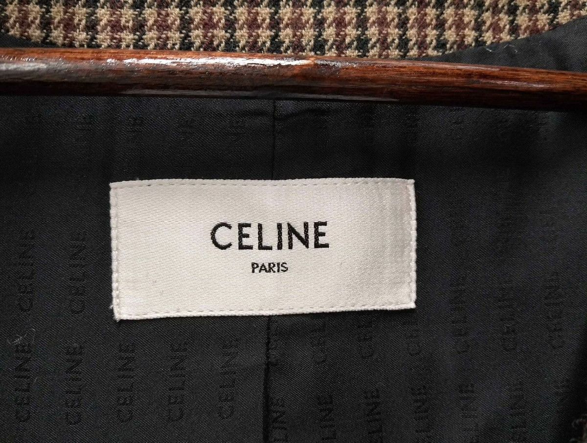 Celine Celine Chelsea jacket with 8 buttons double houndstooth wool Size XS / US 0-2 / IT 36-38 - 5 Thumbnail