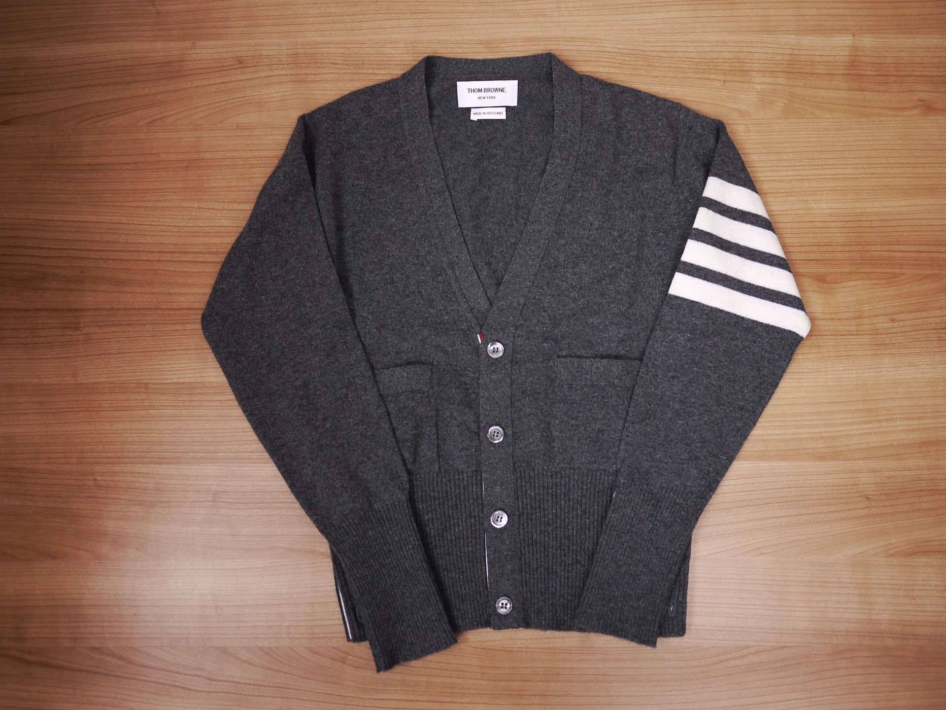 Thom Browne Thom Browne Grey Knit Sweater Size 0 No Tags No Pockets Size XS / US 0-2 / IT 36-38 - 1 Thumbnail
