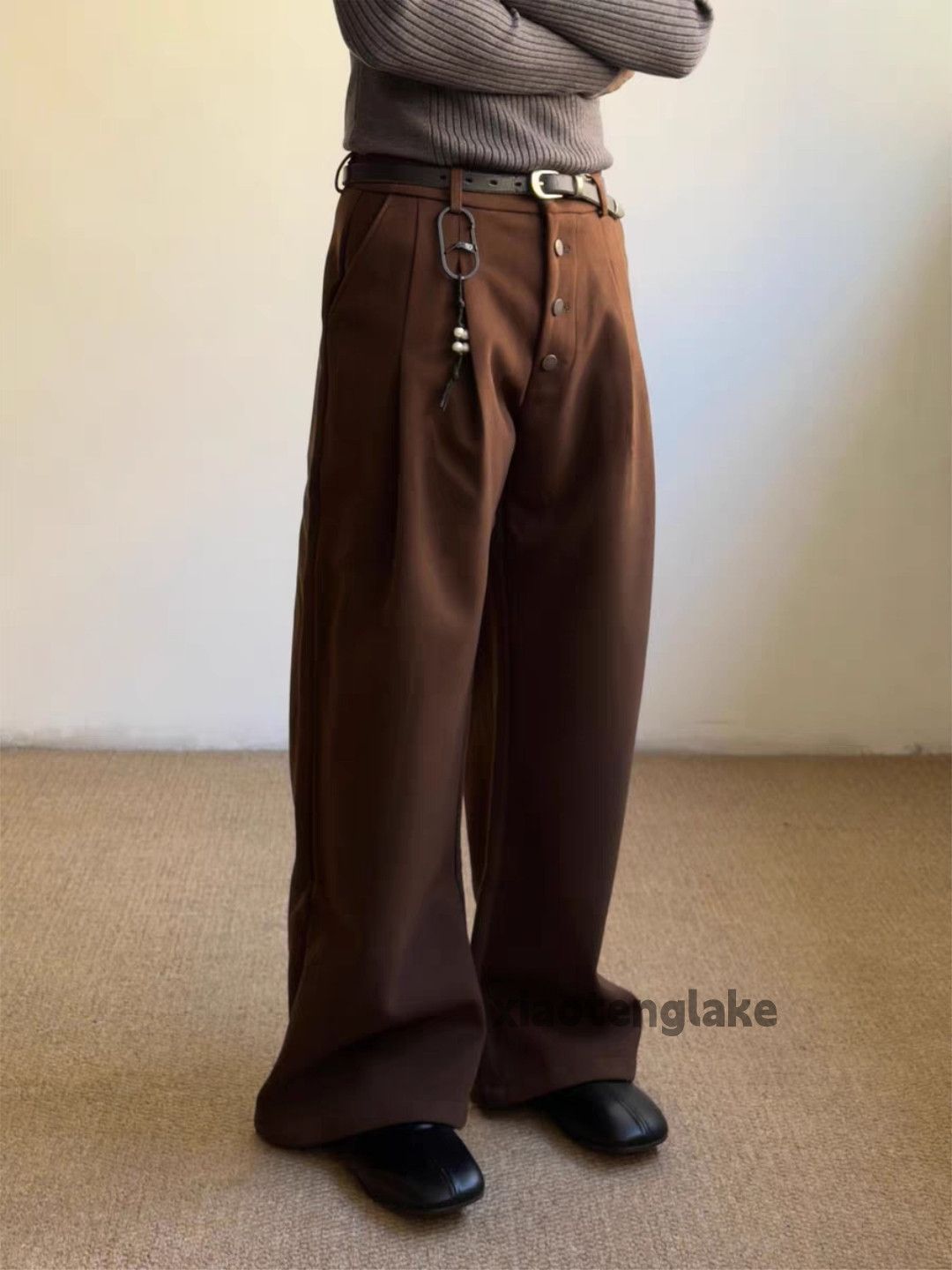 Vintage ltx vintage loose baggy wide Leg flared yuppie pants Size US 33 - 4 Thumbnail
